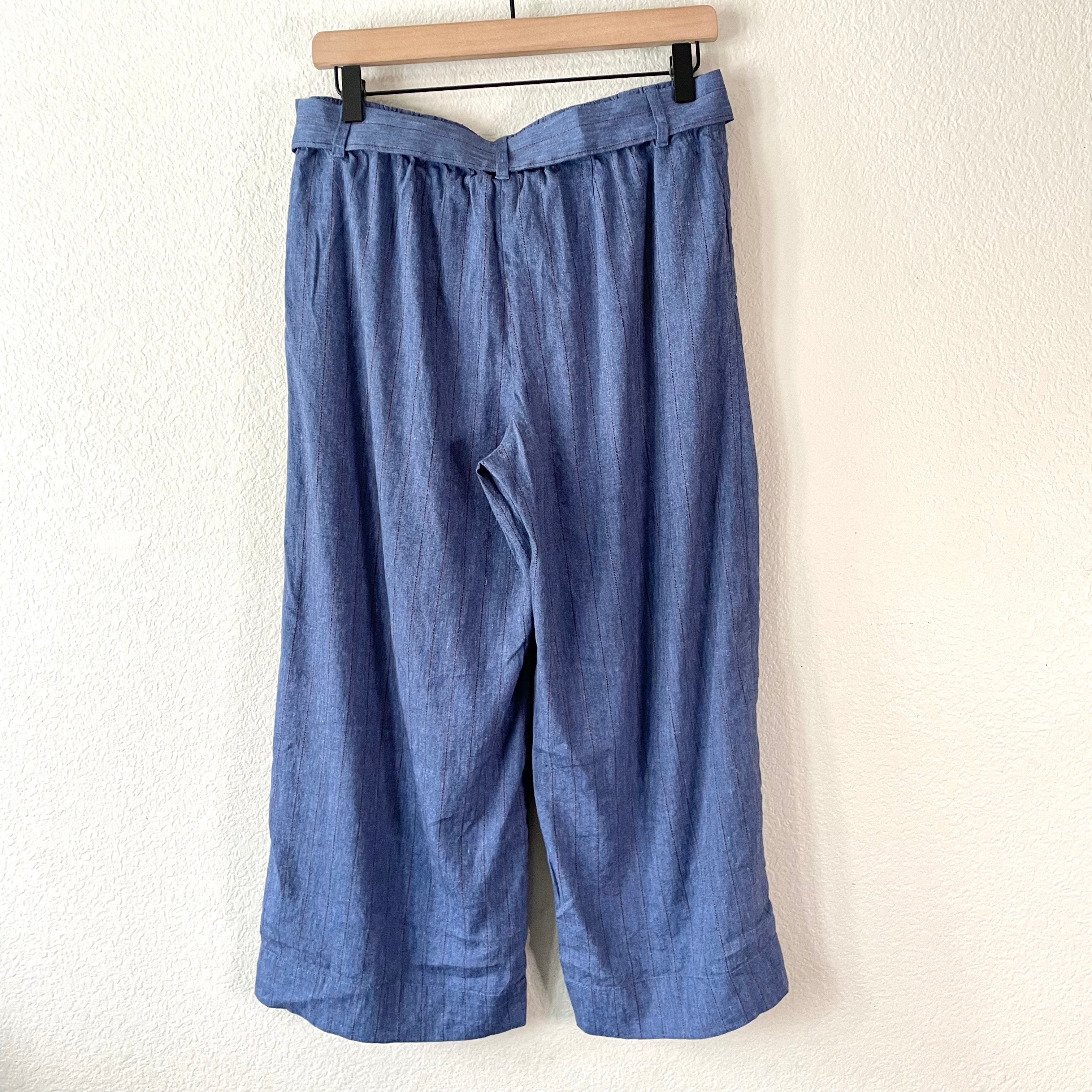 Linen Stretch Crop Pants