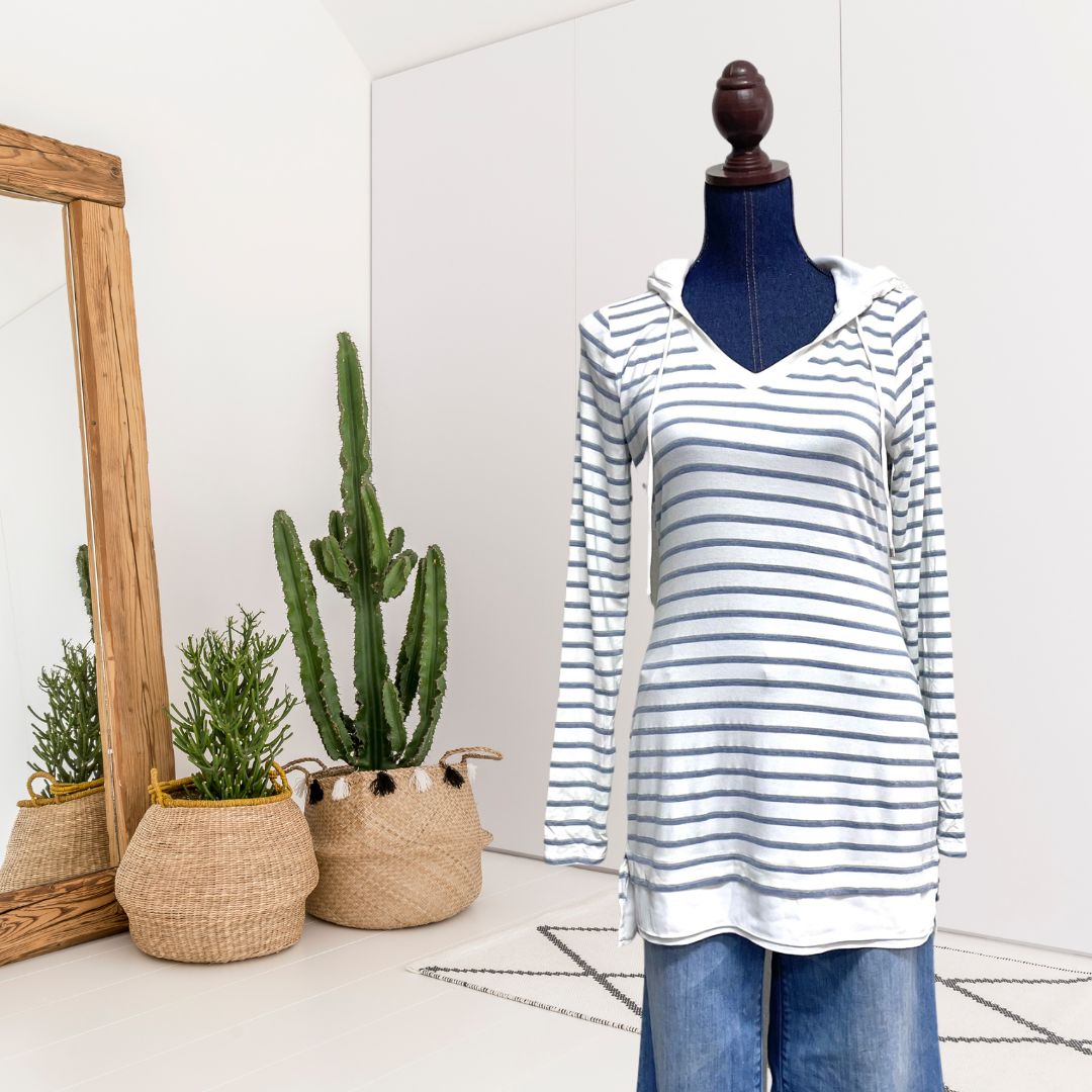 Hooded Striped Tunic