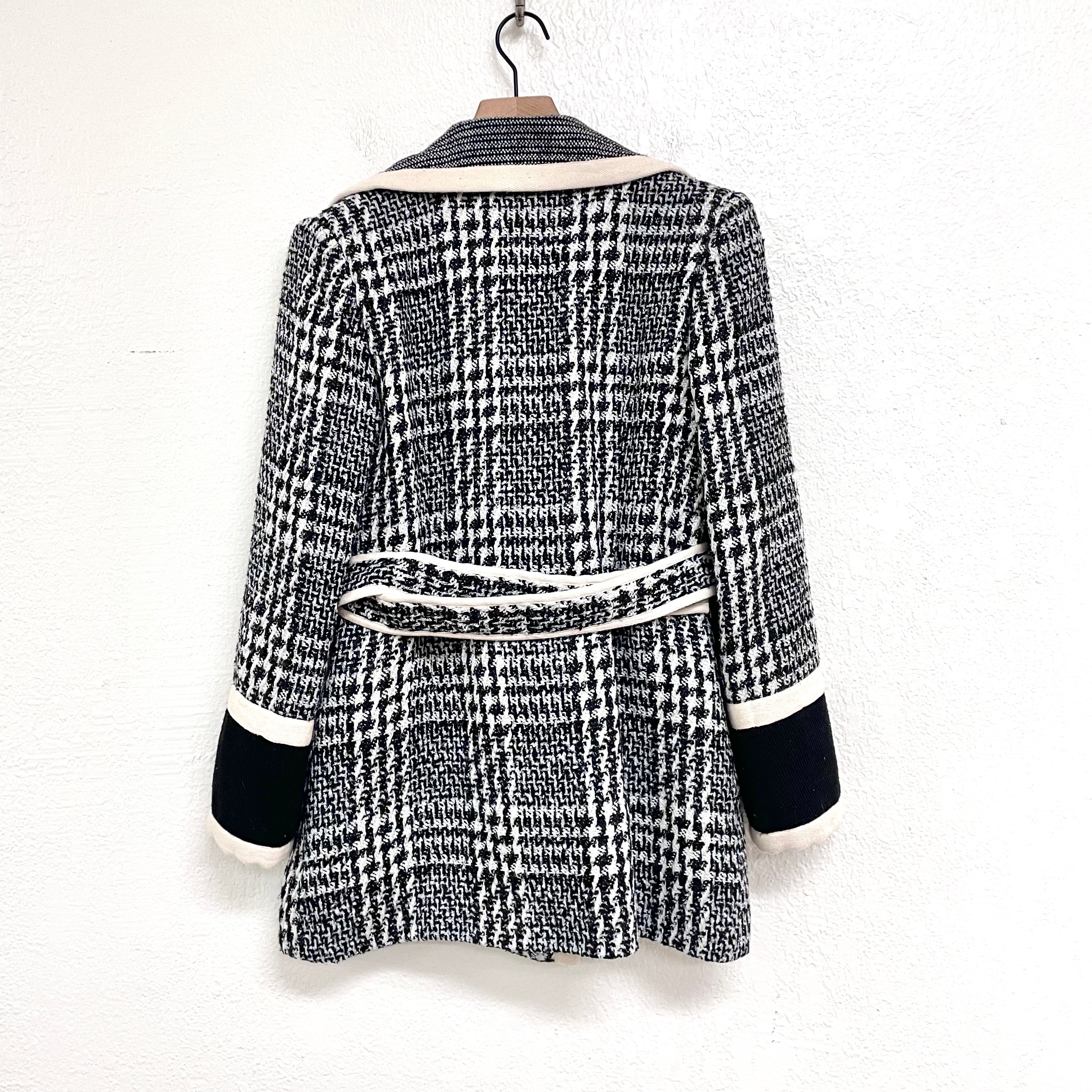 Plaid Belted Jacket