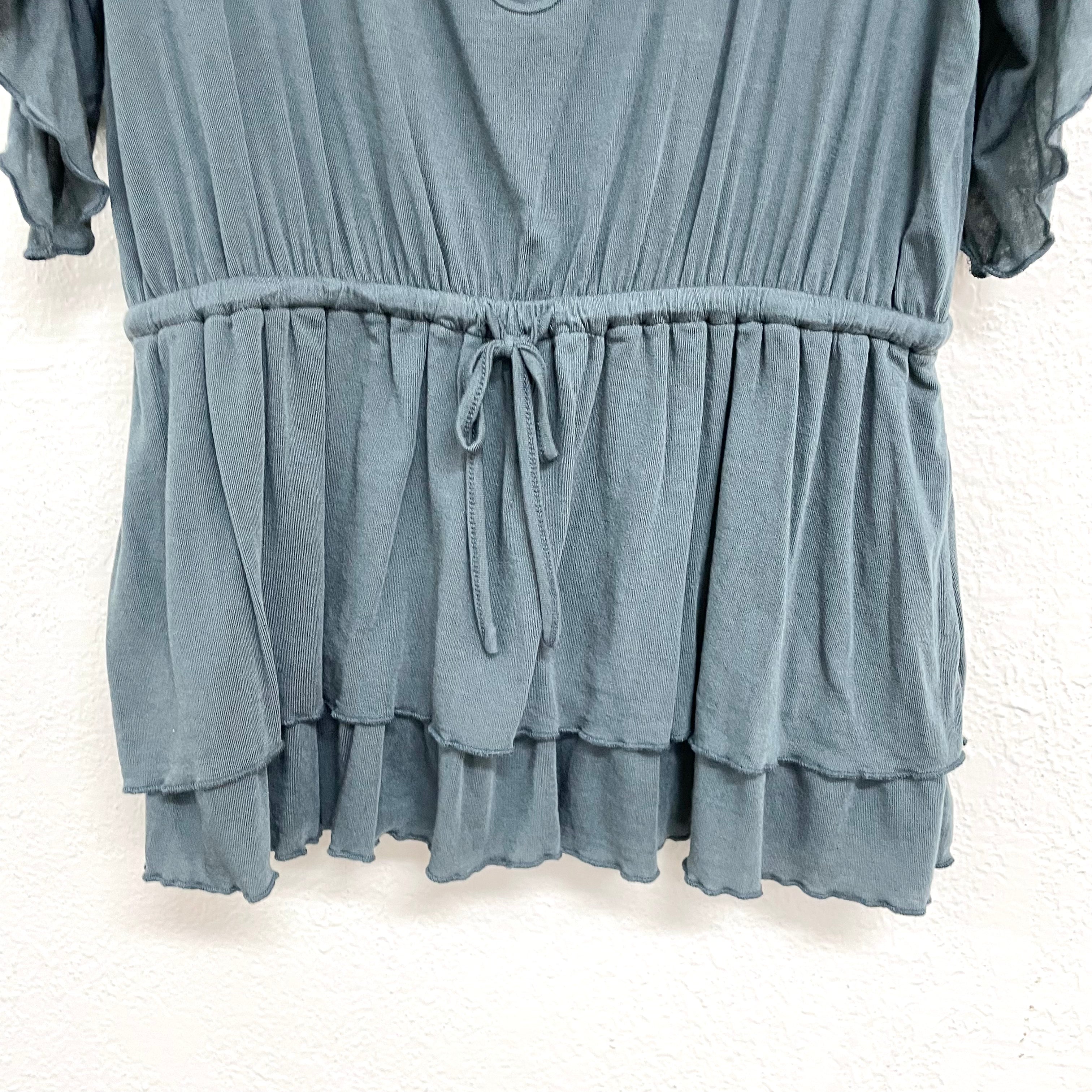 Peplum V-Neck Blouse