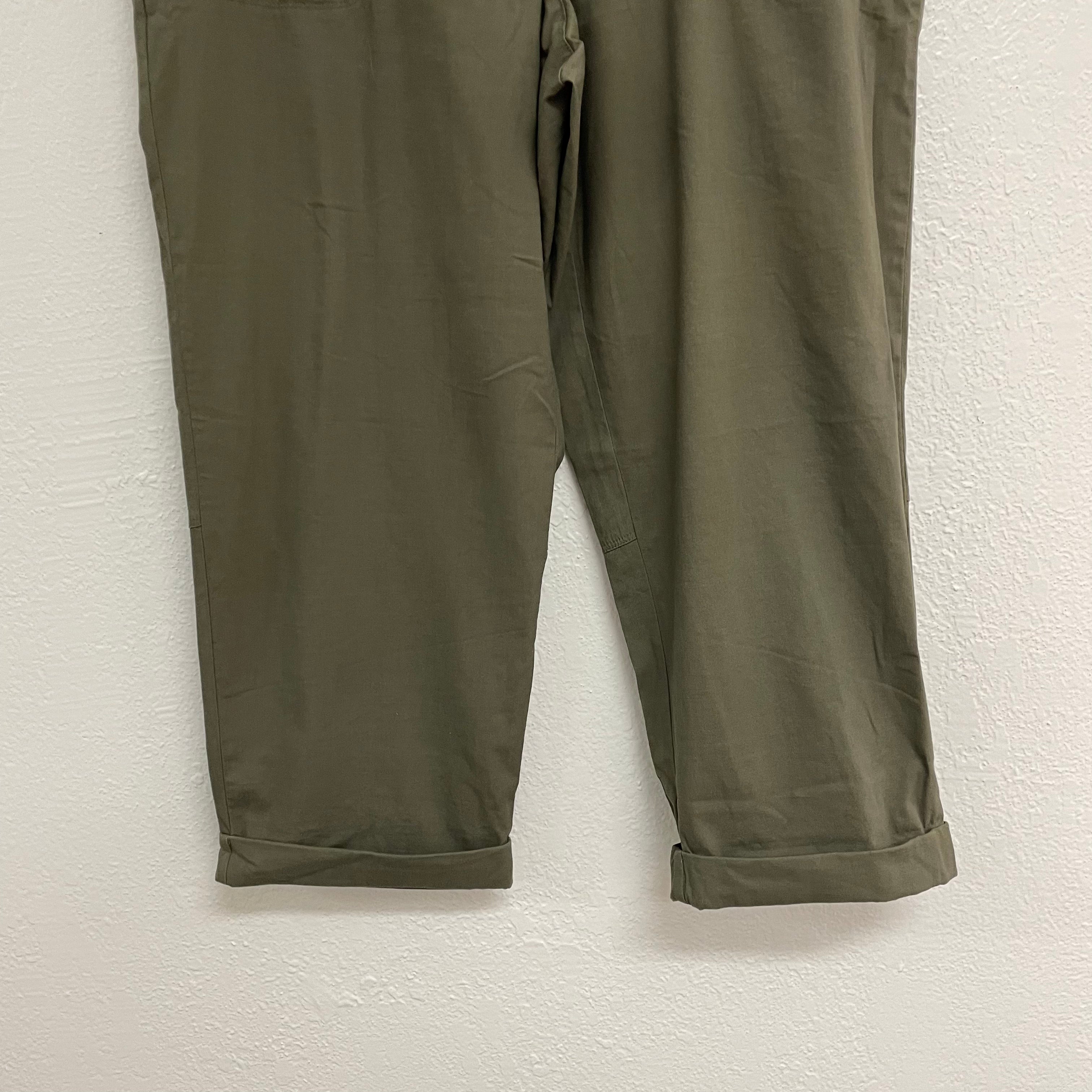 Elastic Waist Crapri Pants