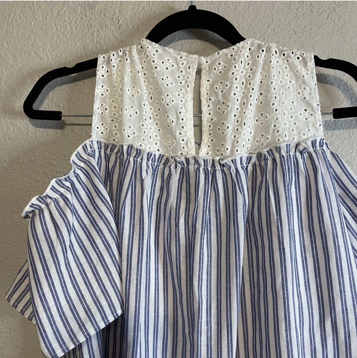 Striped Cold Shoulder Dress