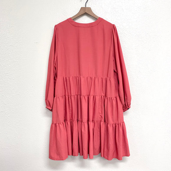 Tiered Long Sleeve Dress