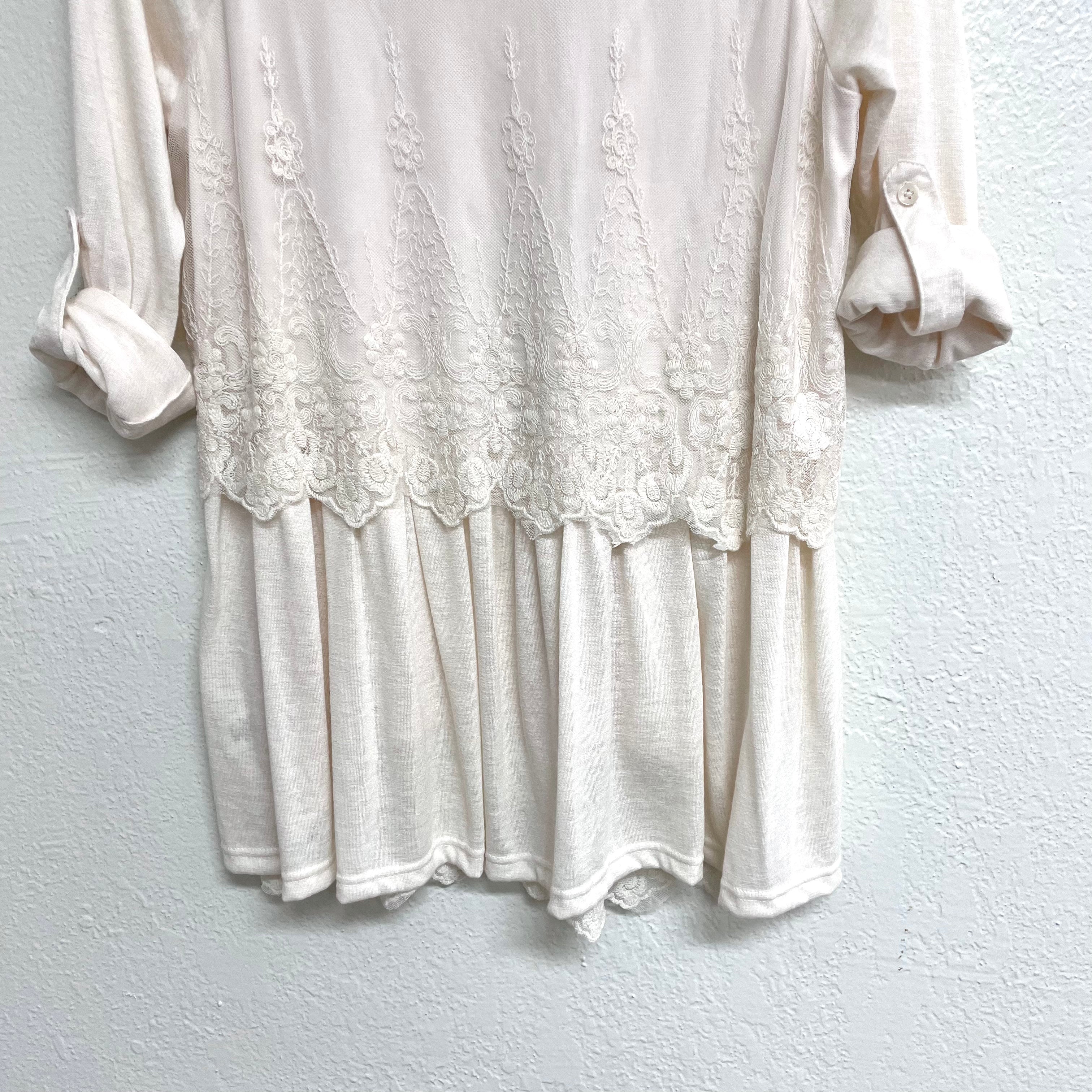 Lace Overlay Tunic