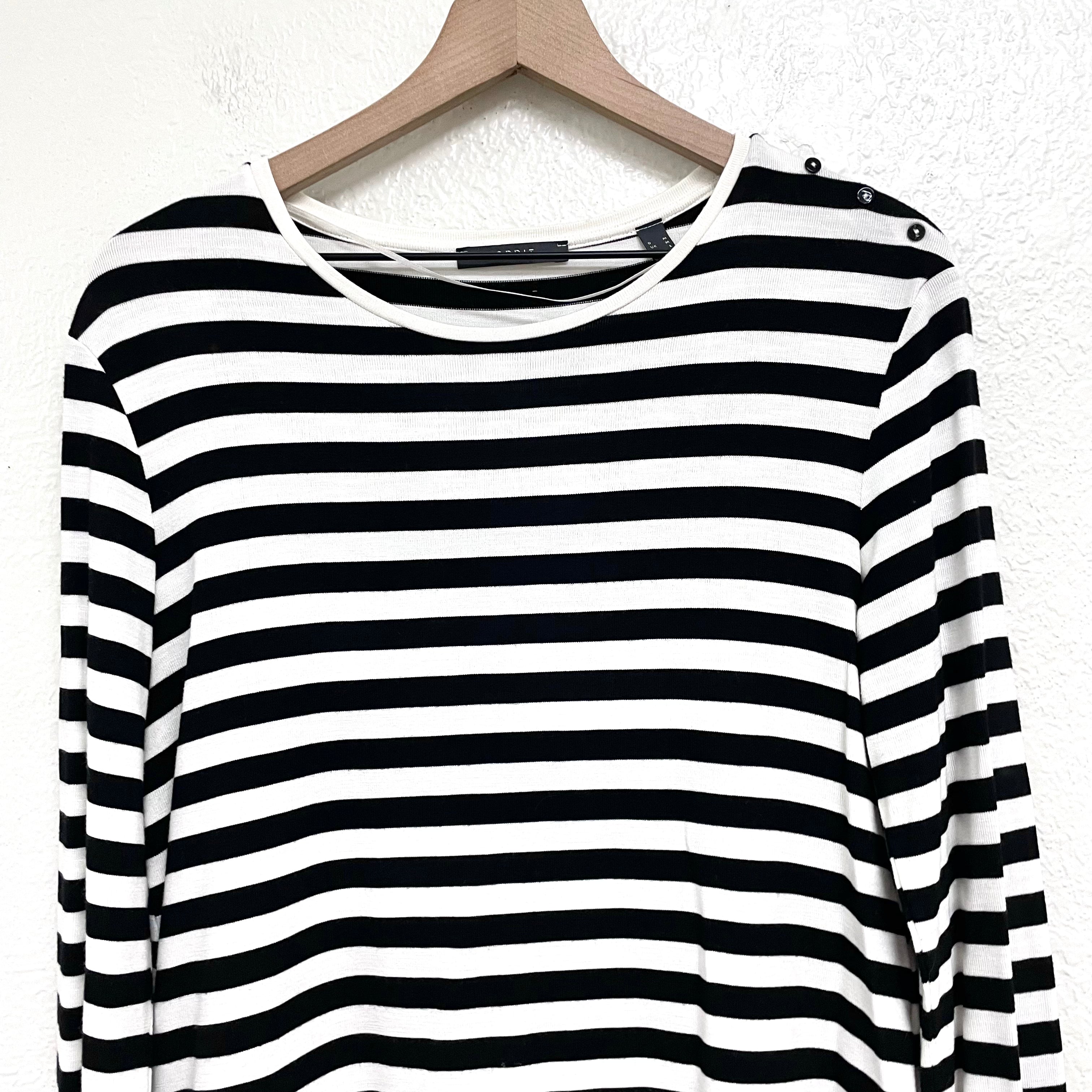 Striped Faux Layered Sweater