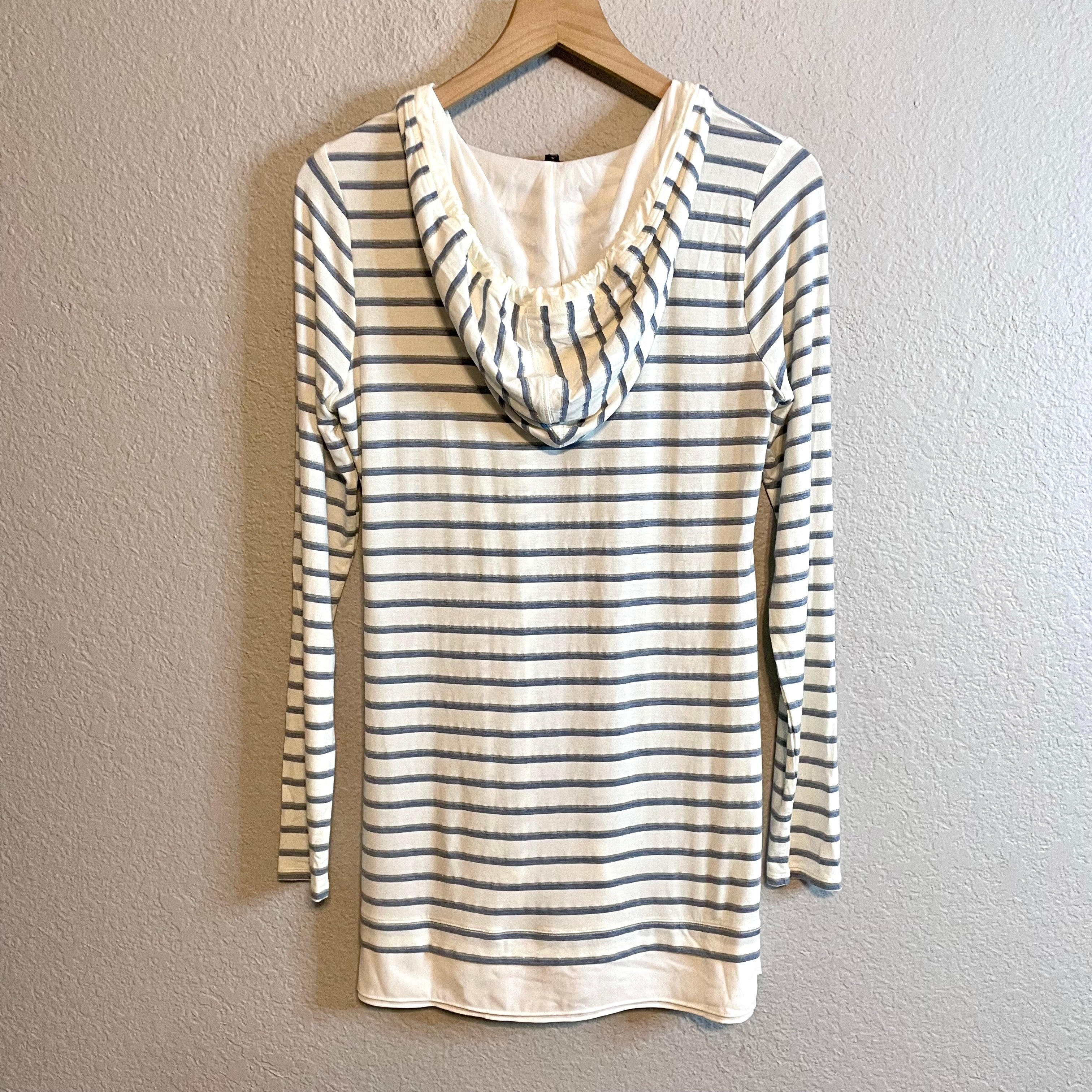 Hooded Striped Tunic