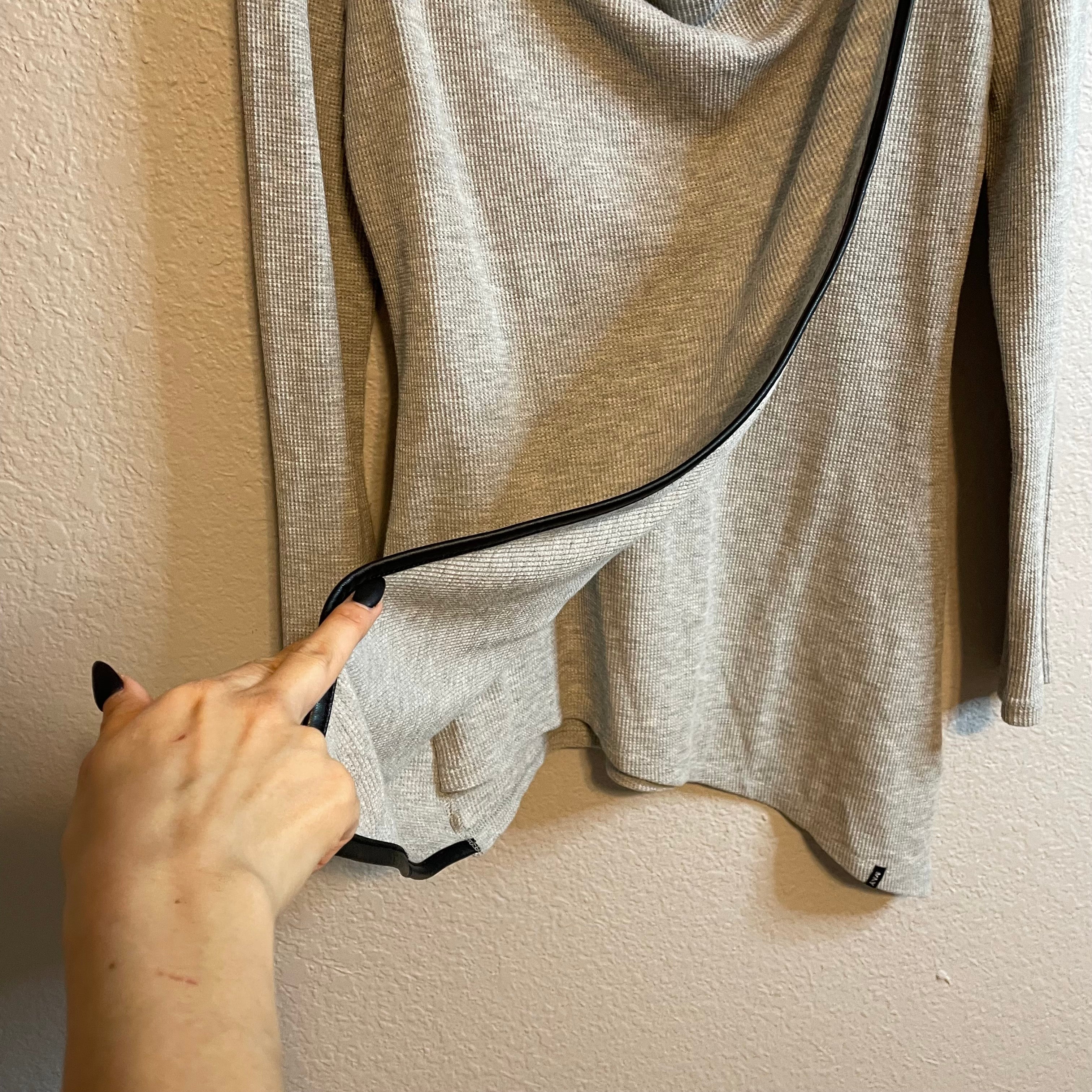 Draped Neck Thermal Top