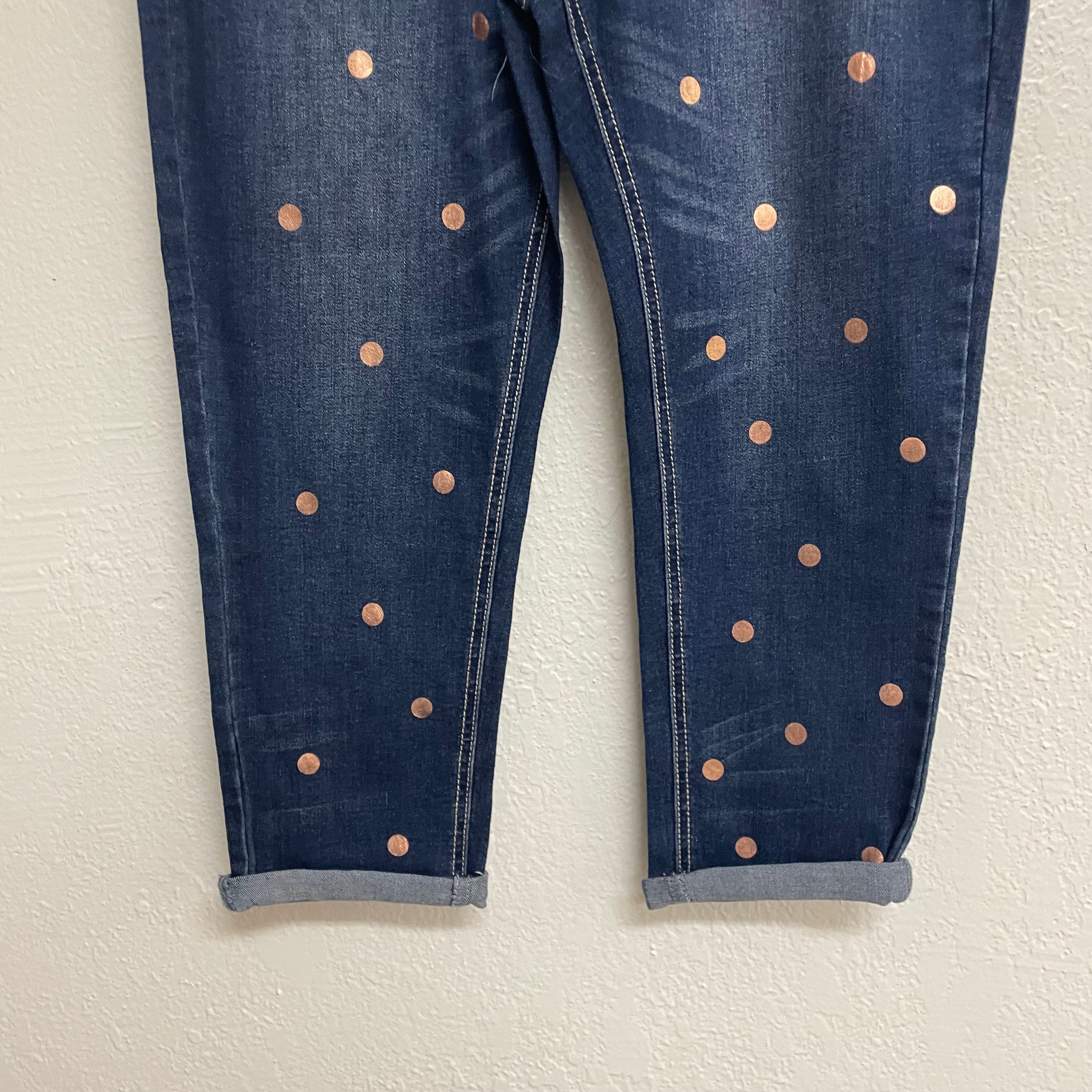 Polka Dot Crop Jeans