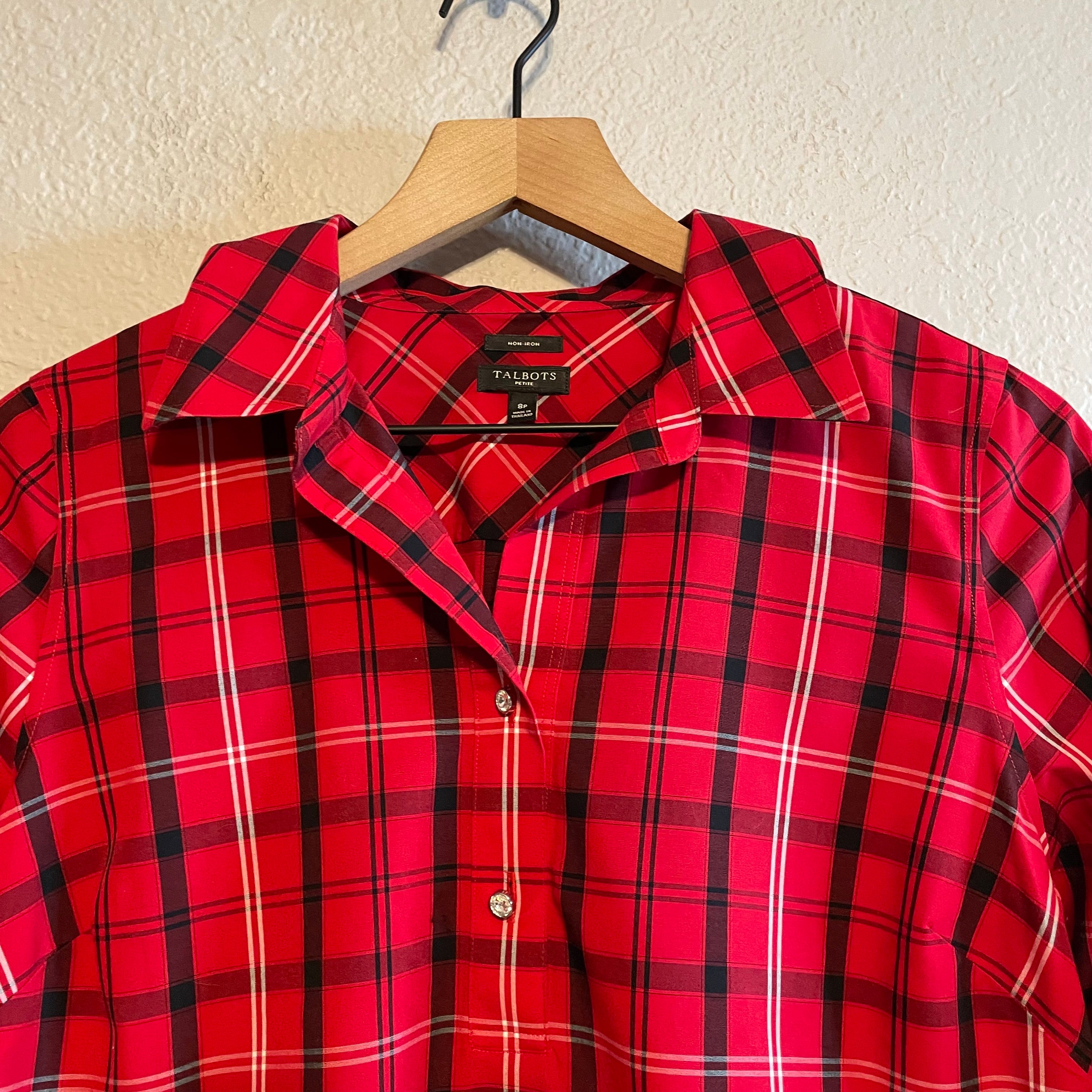 Plaid Popover Blouse