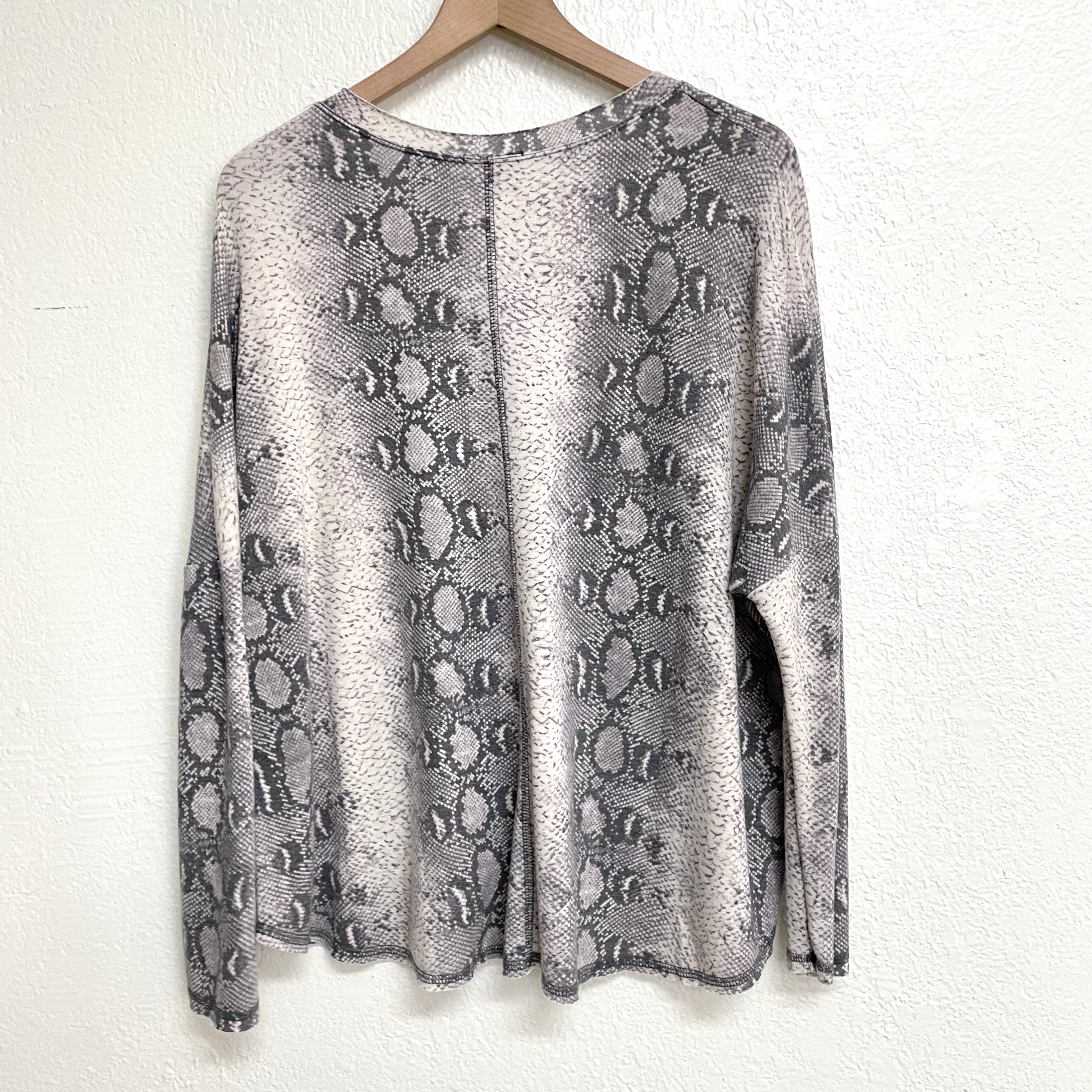 Snakeskin Print Sweater