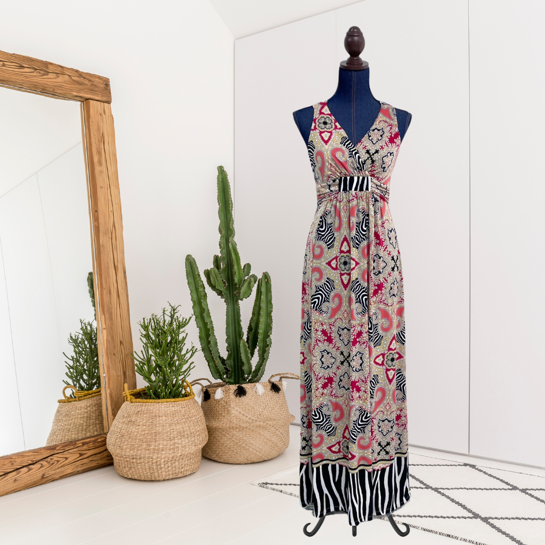 Paisley Zebra Maxi Dress