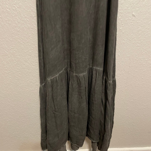 Lace Up Front Maxi Dress