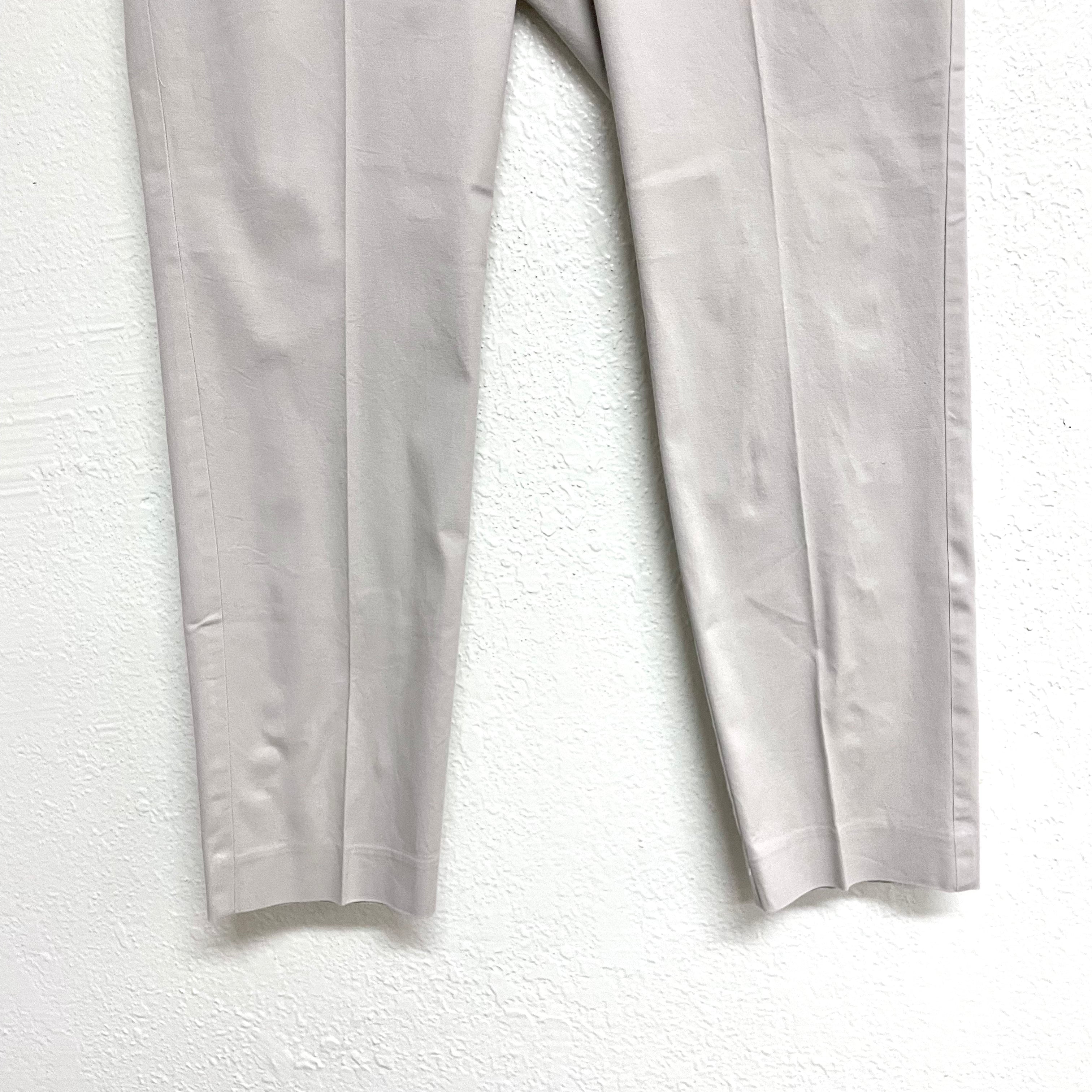 Khaki Cropped Dress Pants