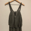 Lace Up Front Maxi Dress-4