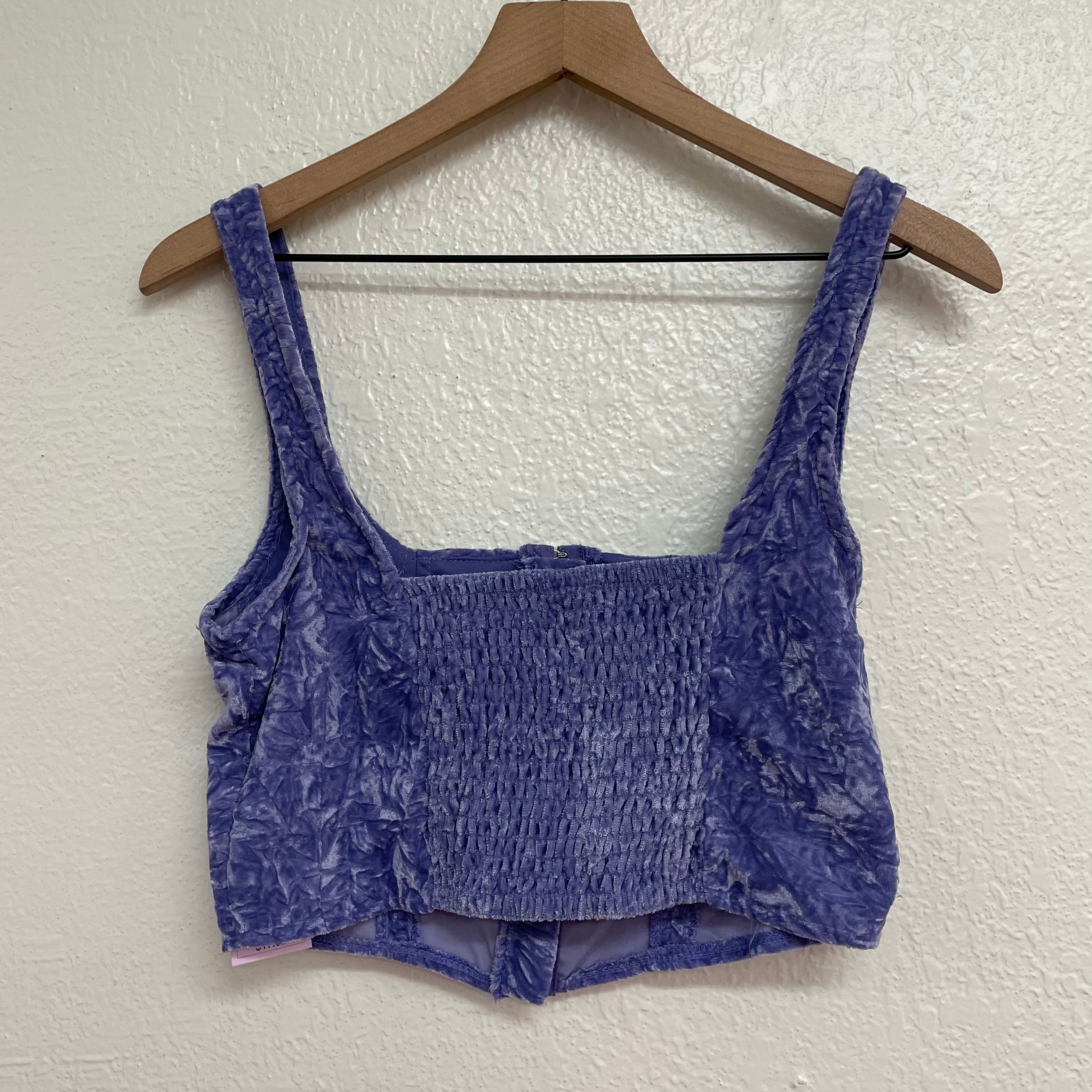 Velvet Crop Top