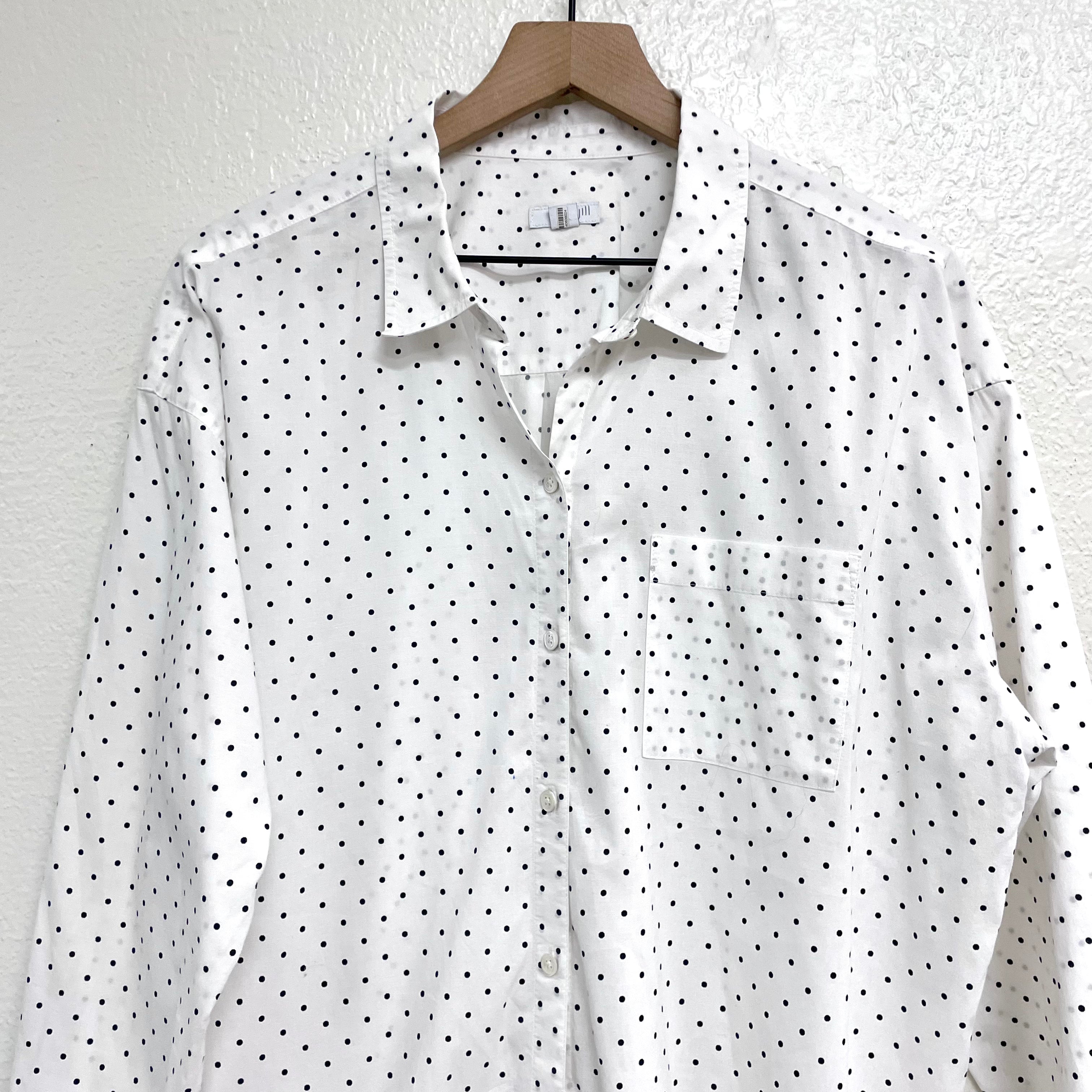 Polka Dot Button Up