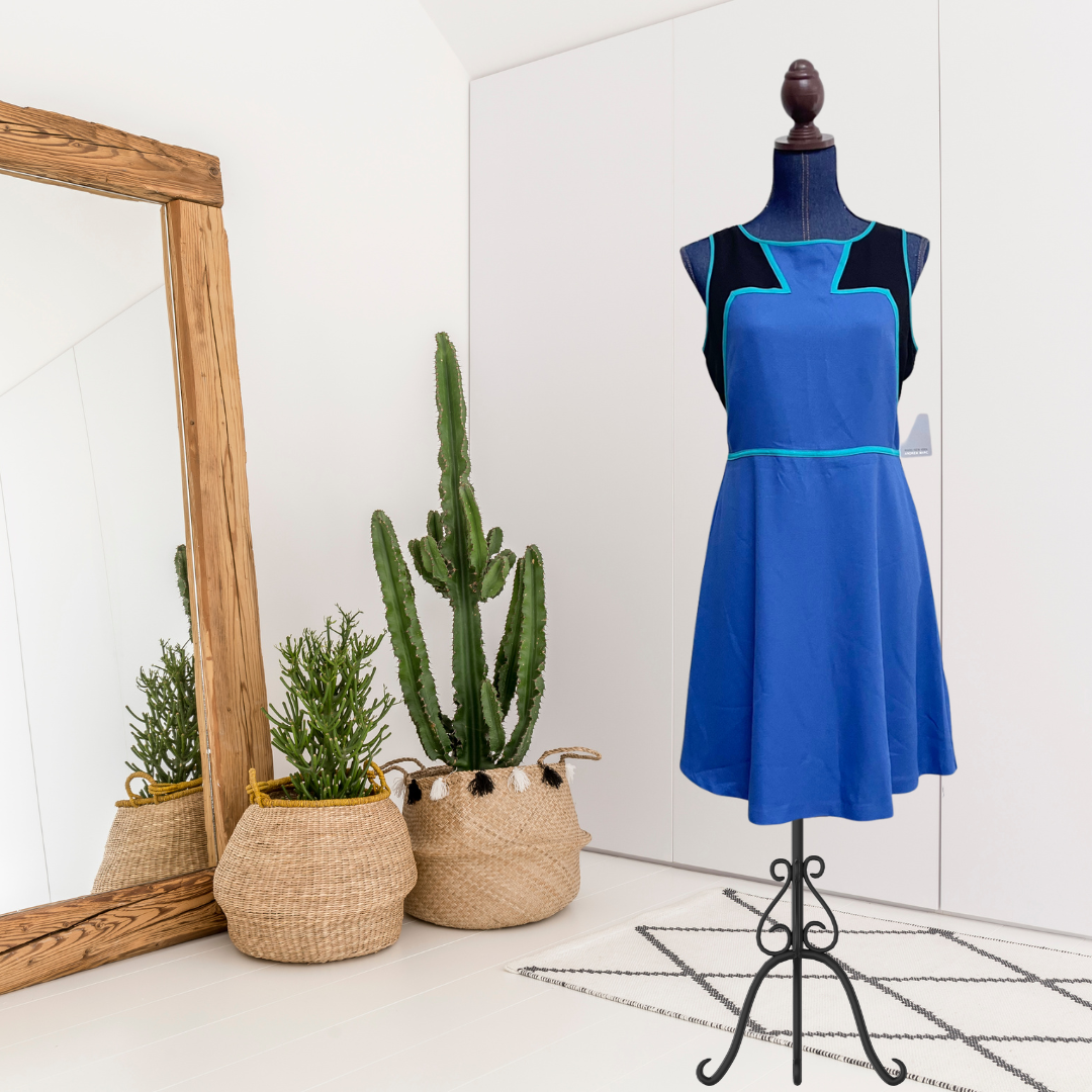 Color Block A-Line Dress