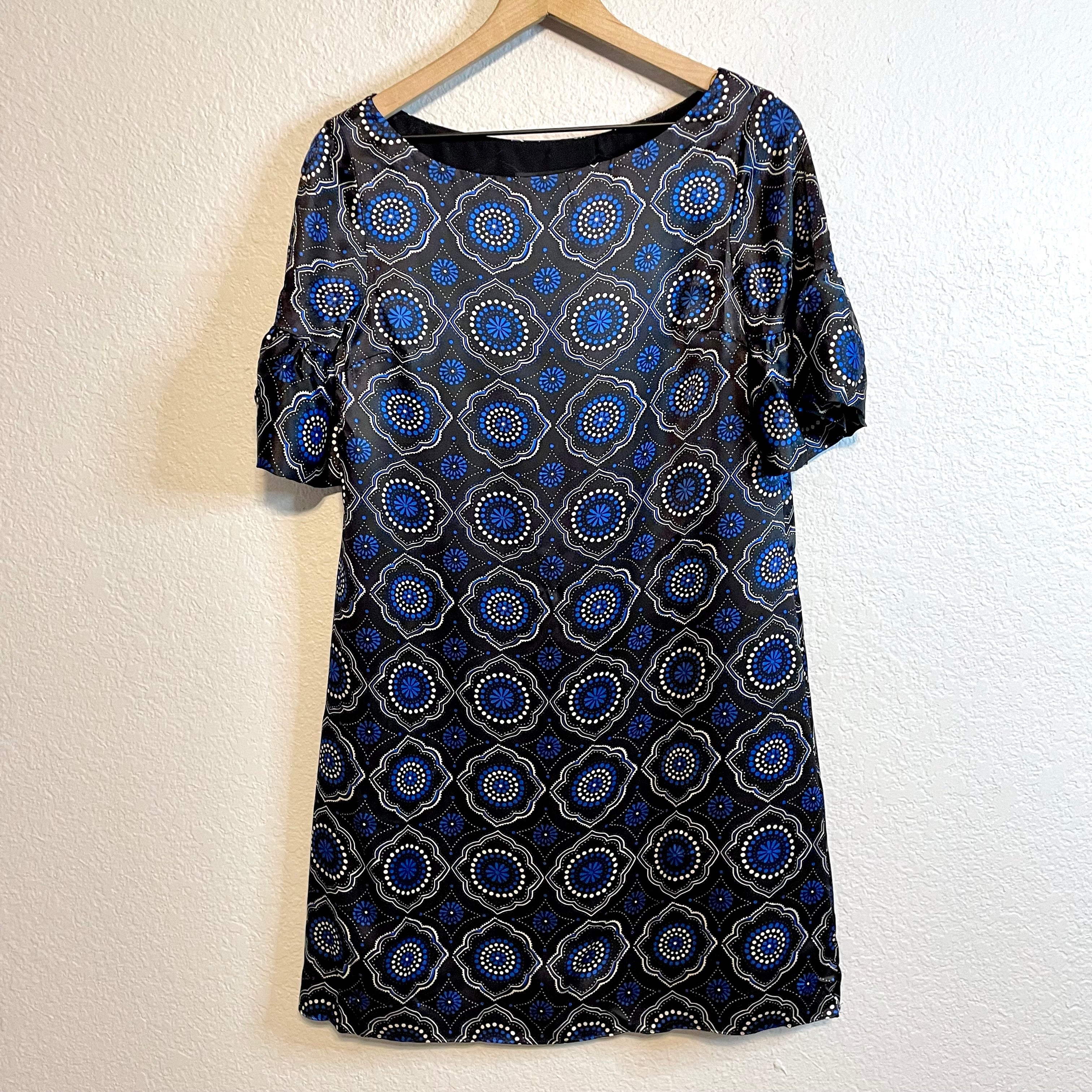 Silk Geometric Dress