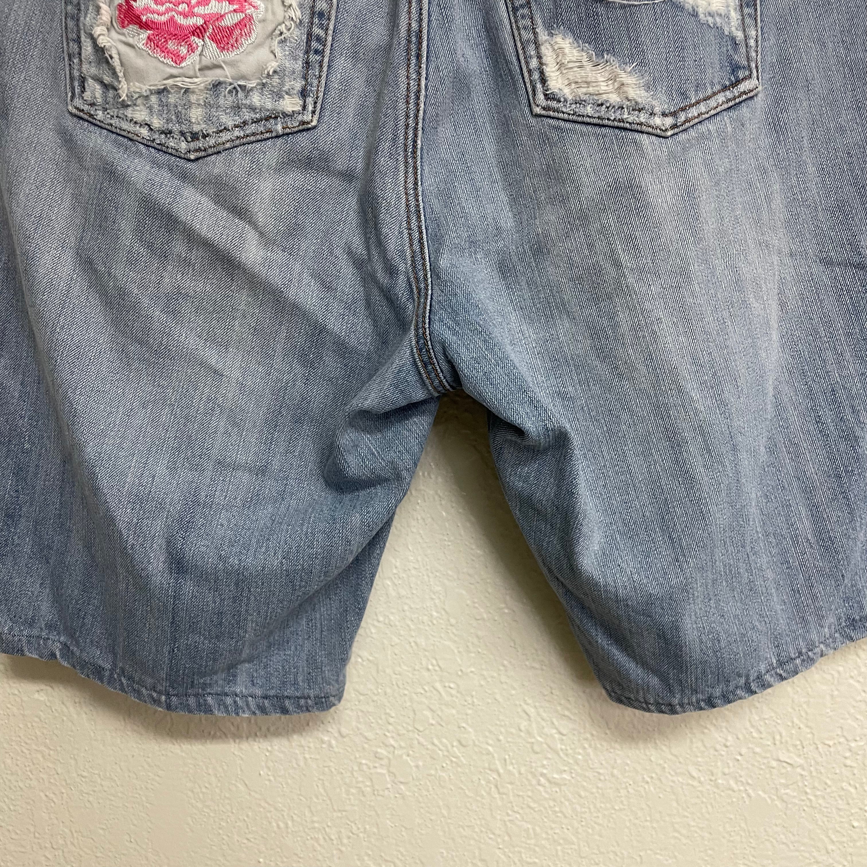 Distressed Jean Shorts