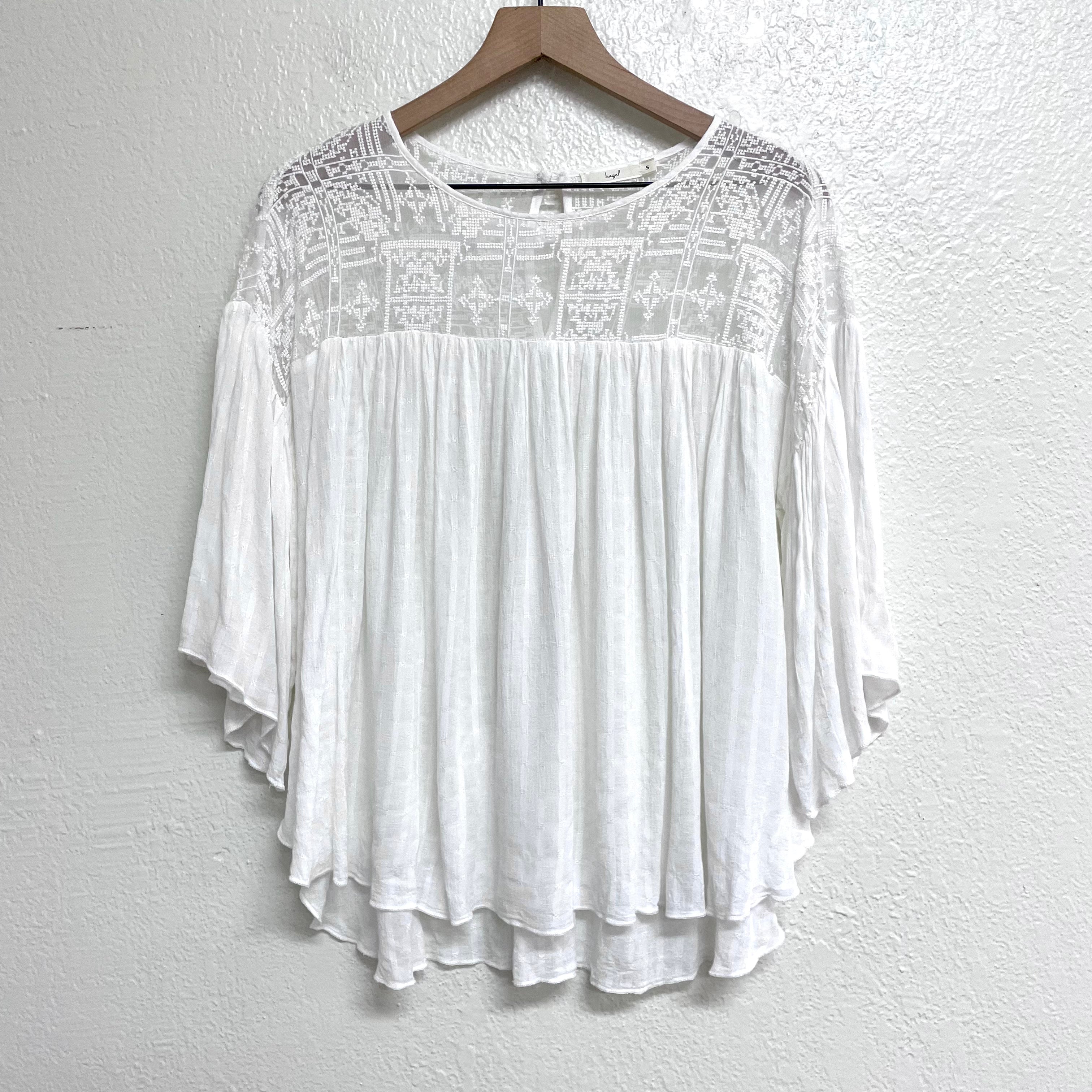 Sheer Neckline Blouse