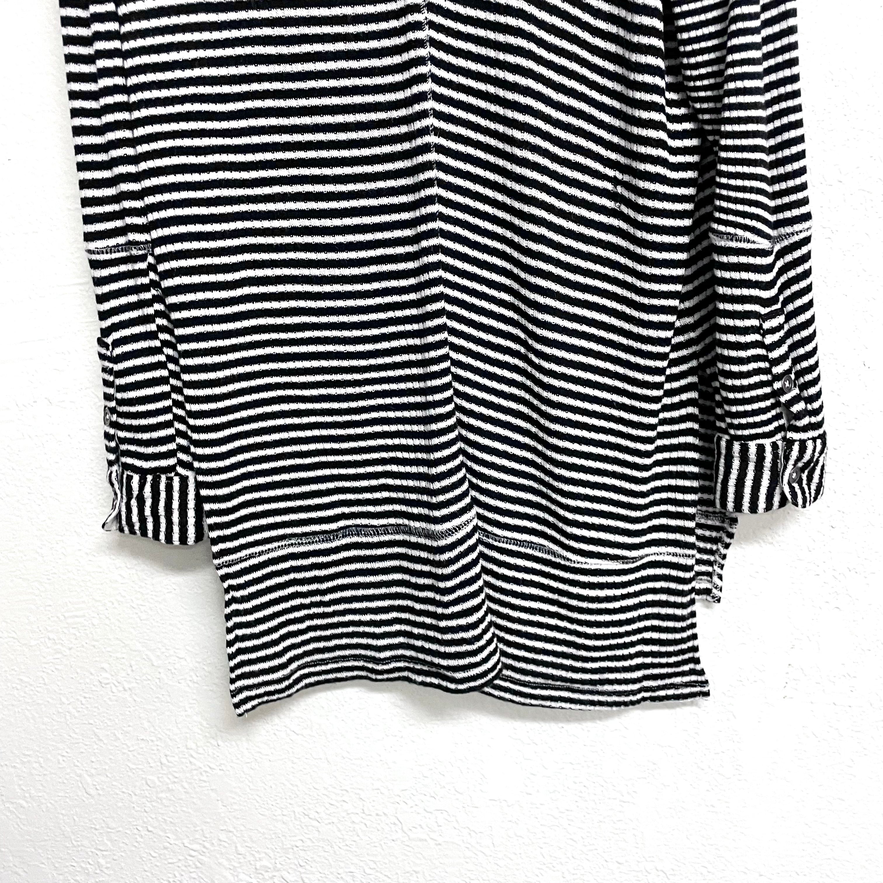 Striped Knit Henley