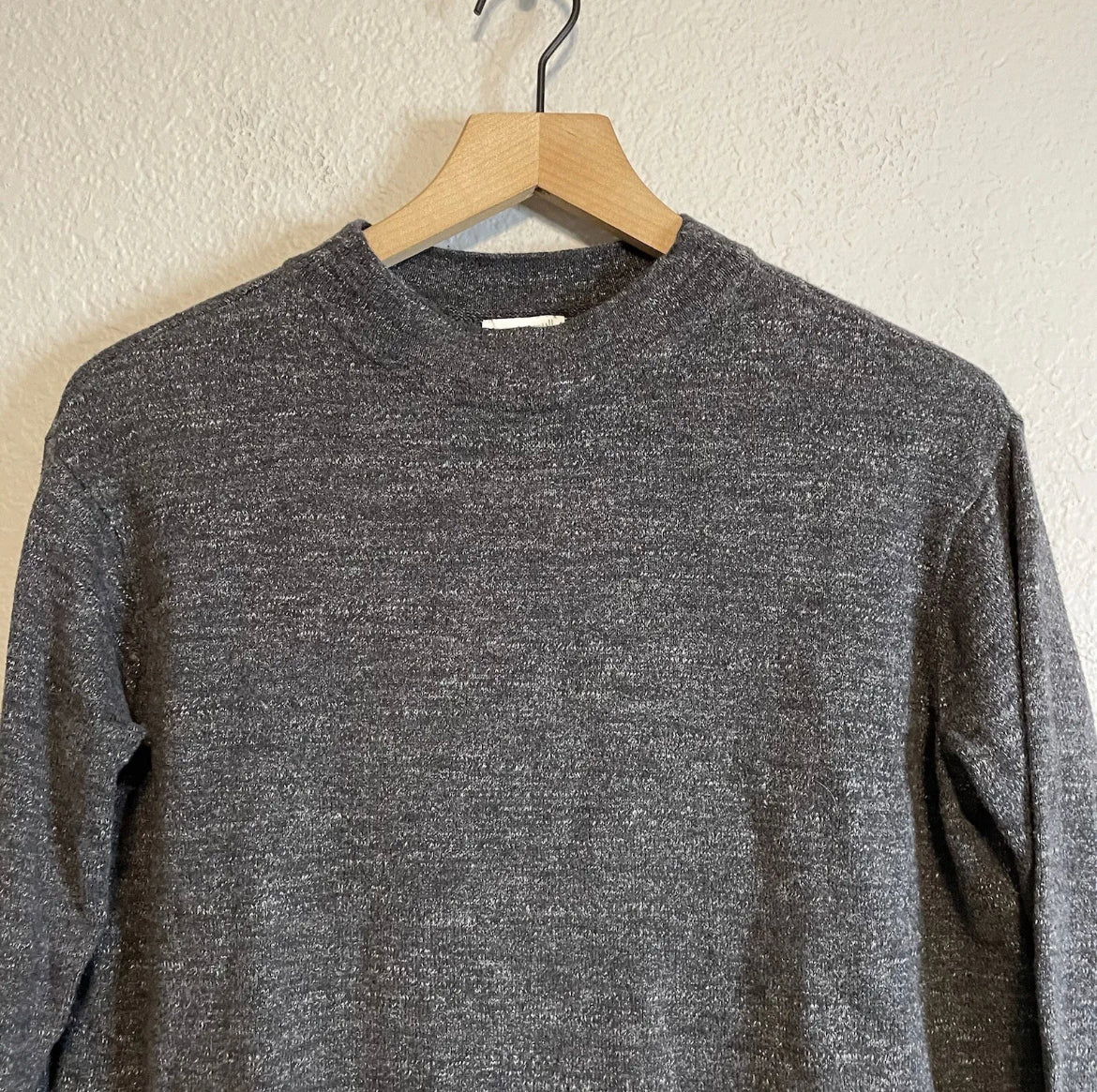 Mock Neck Side Tie Sweater