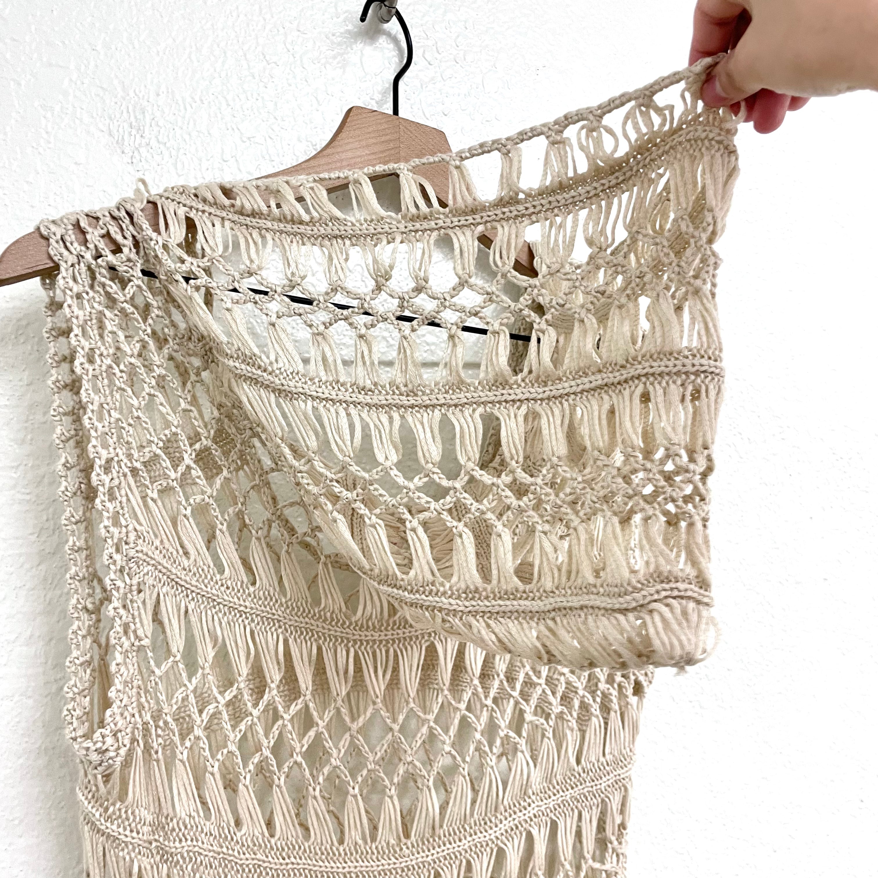 Open Knit Crochet Top