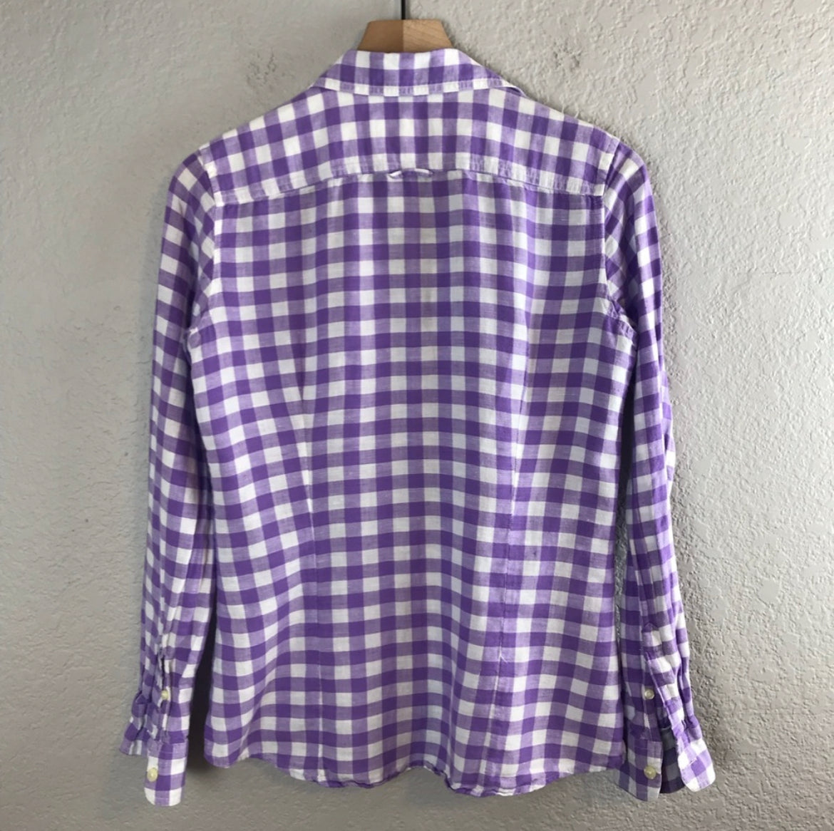 Plaid Linen Blend Button Up