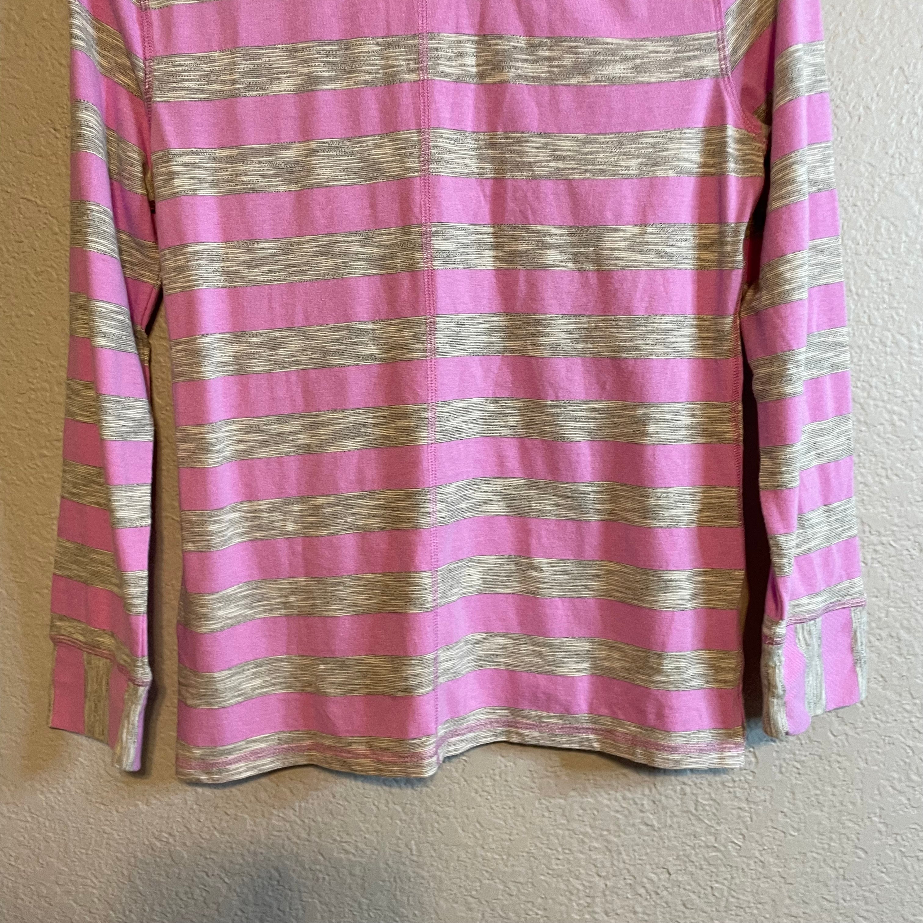 Striped Mock Neck Top