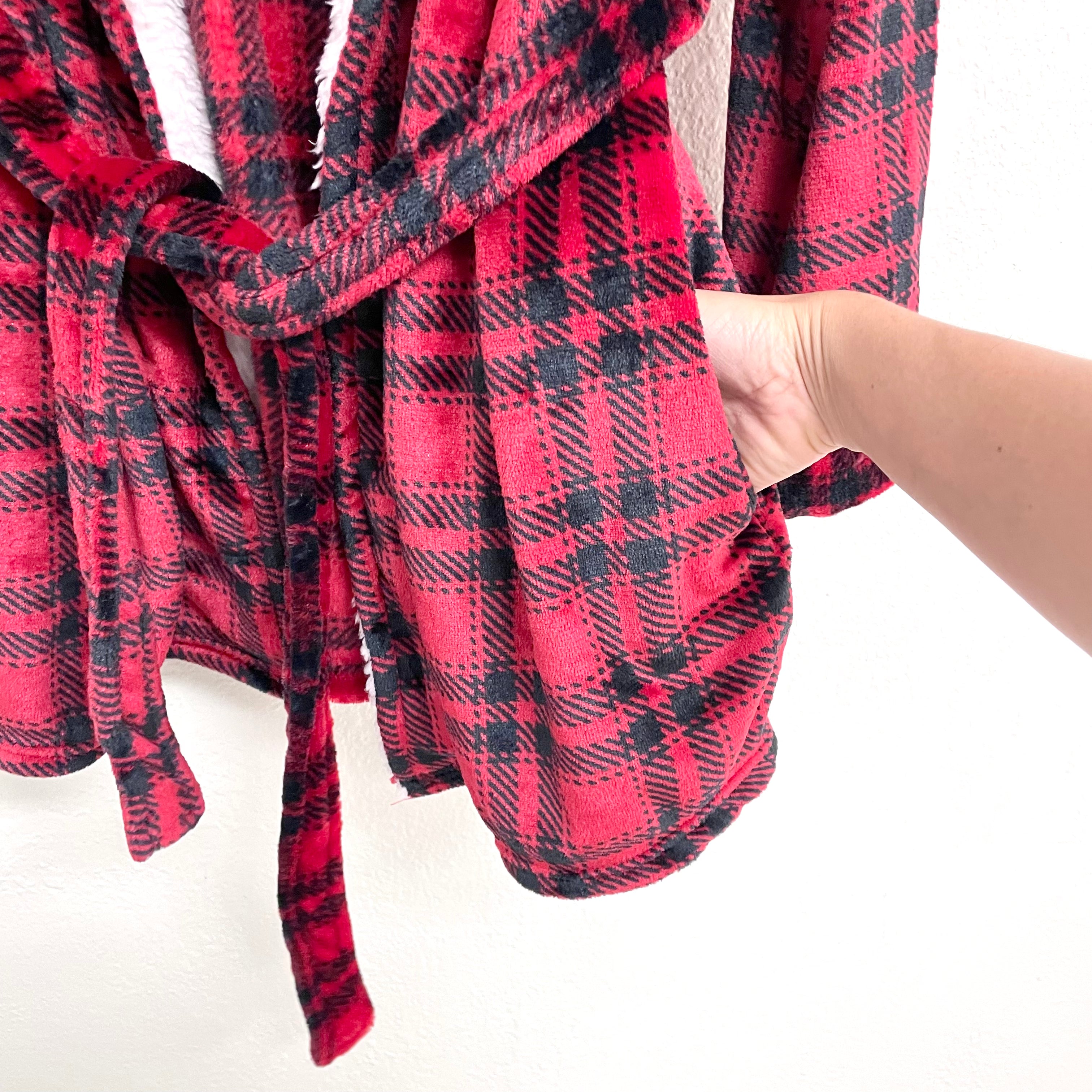 Plaid Fleece Robe