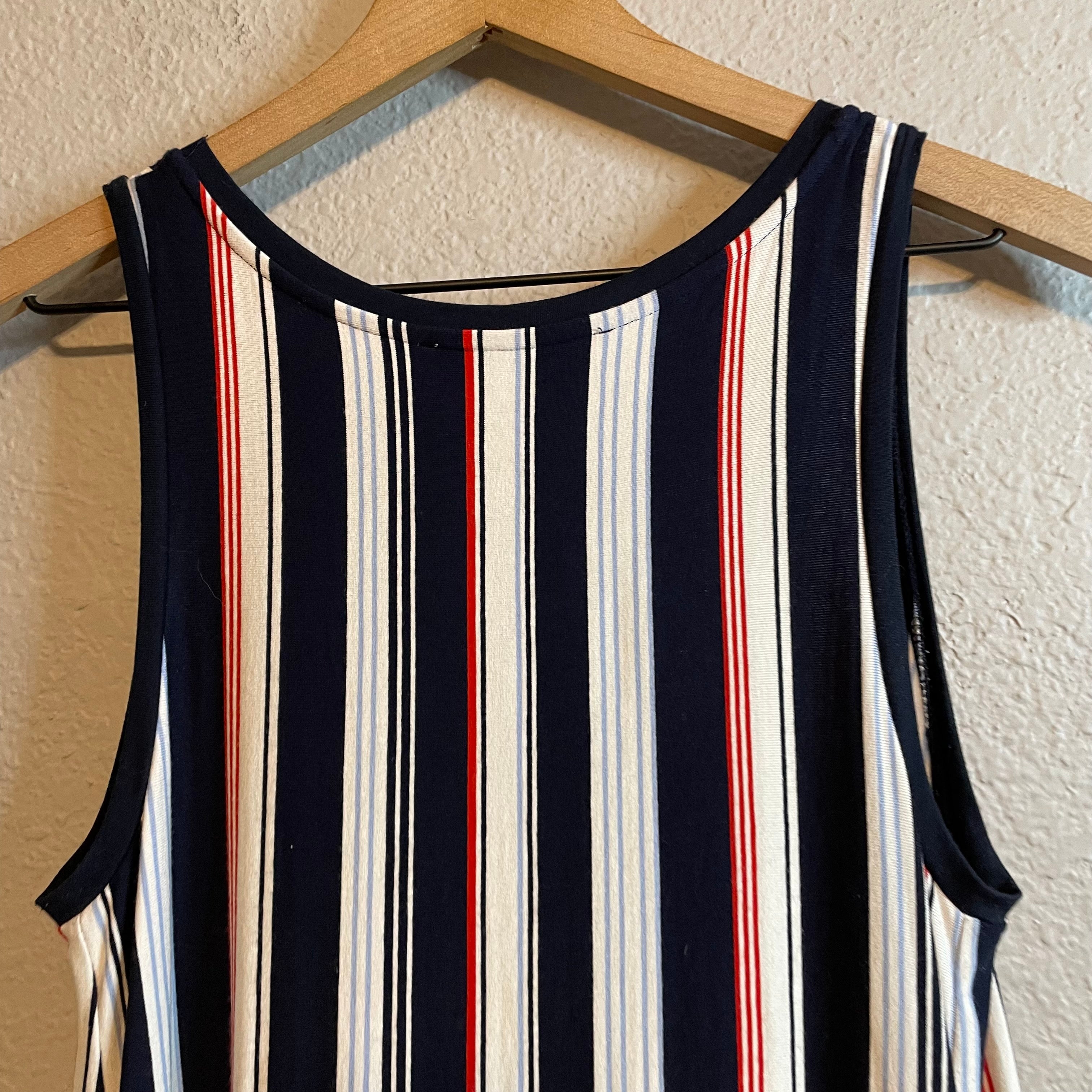 Sleeveless Striped Dress