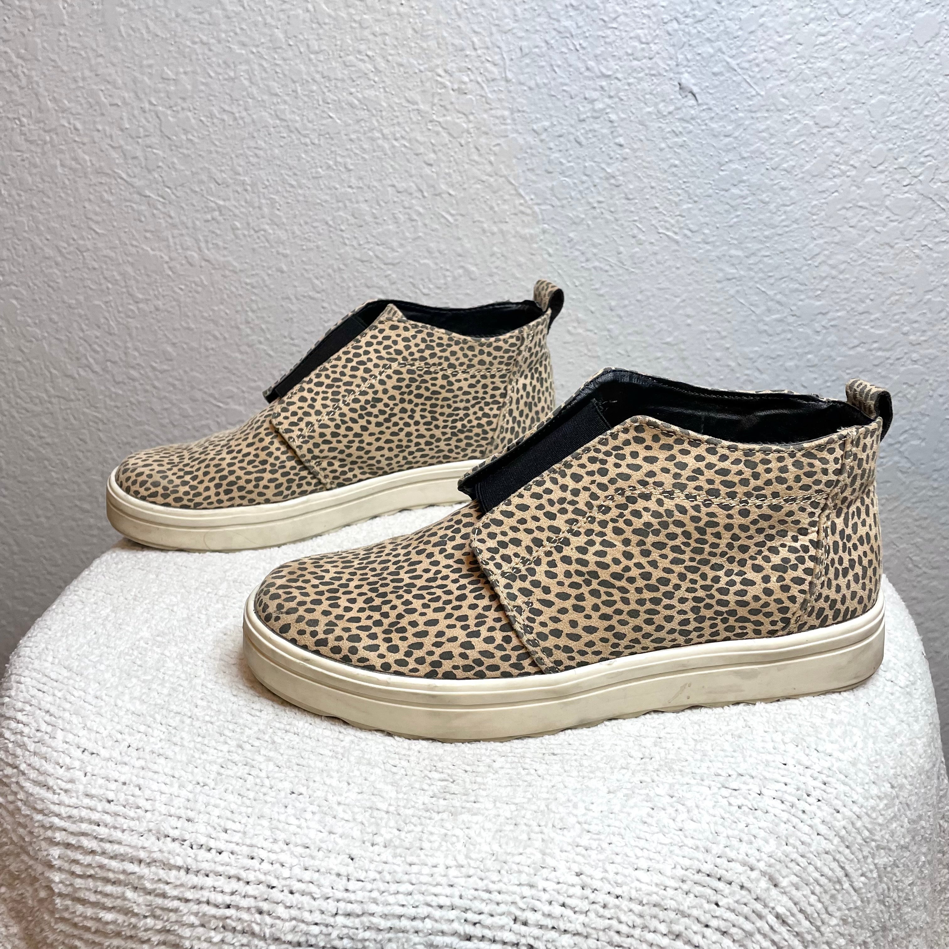 Animal Print Ankle Sneakers