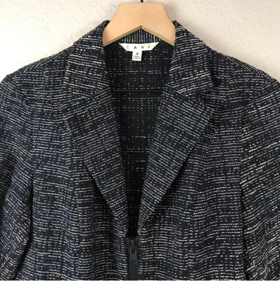 Zip Textured Blazer