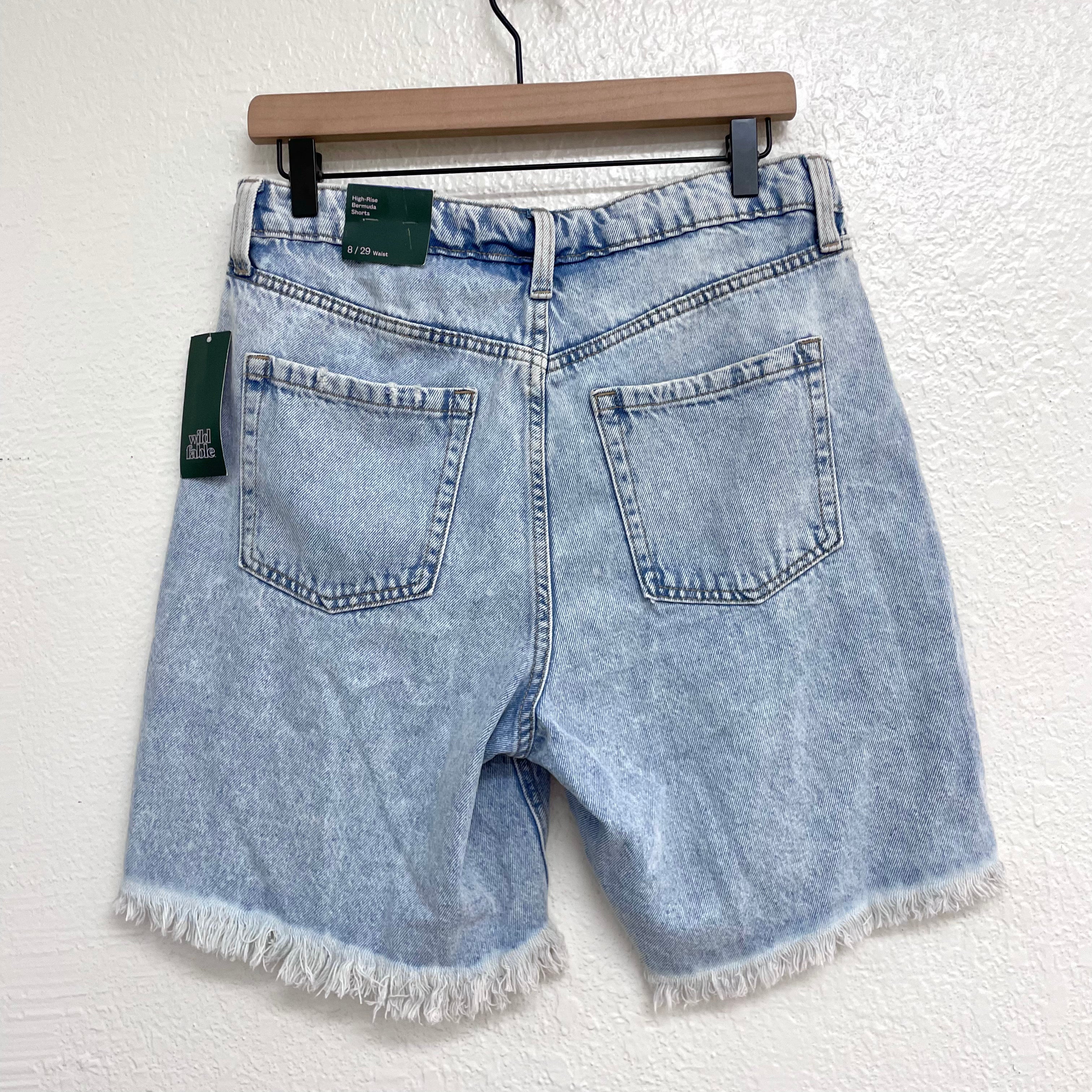 Frayed Jean Shorts