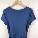 V-Neck Sash Jersey Knit Dress-8