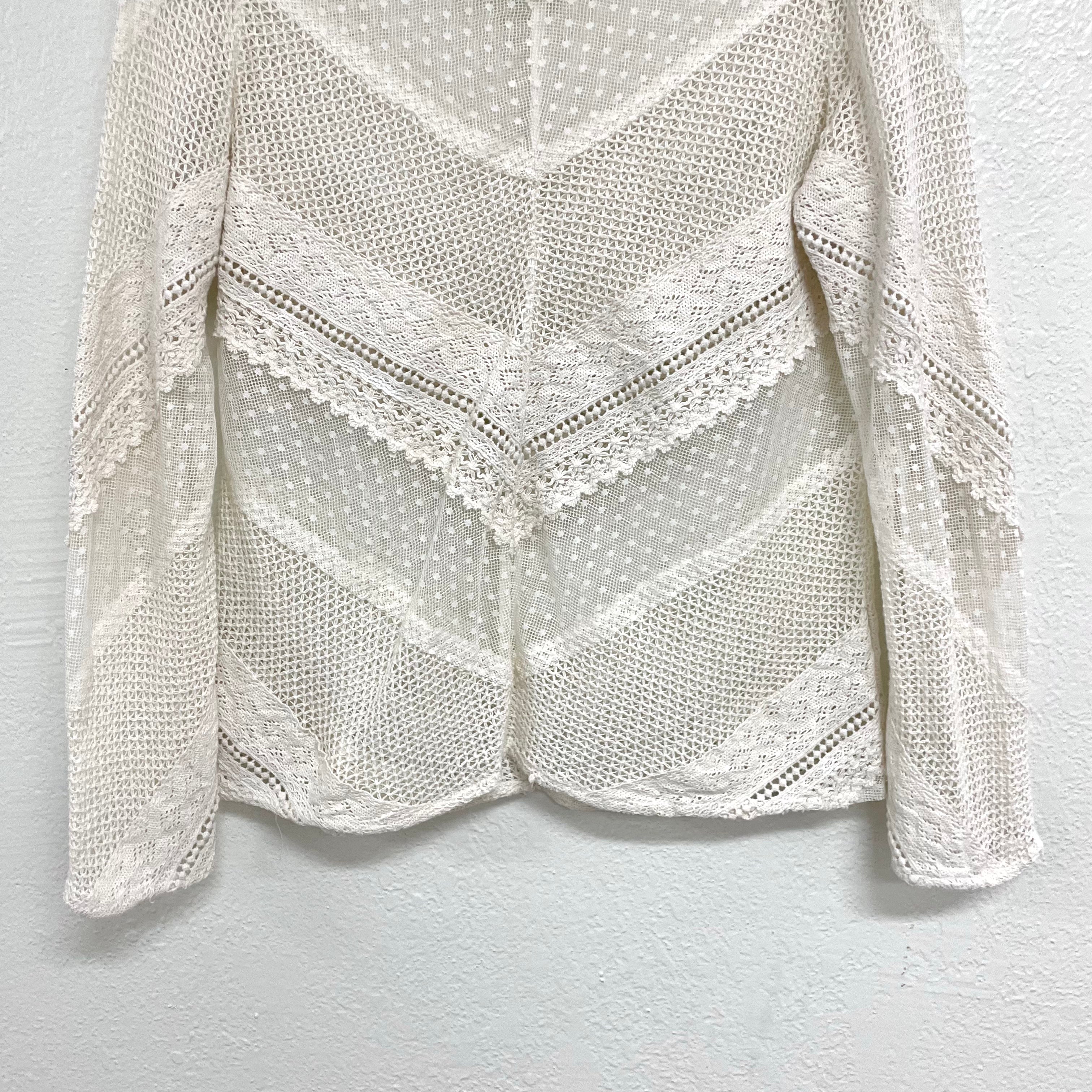 Sheer Crochet Lace Top