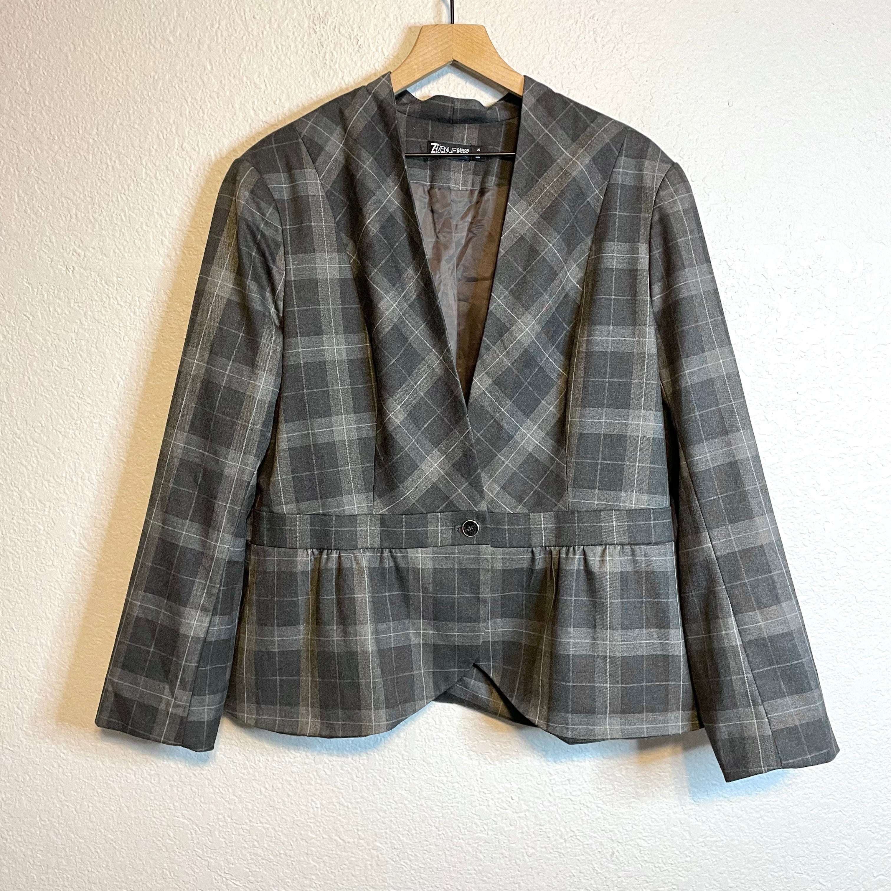 Plaid Blazer