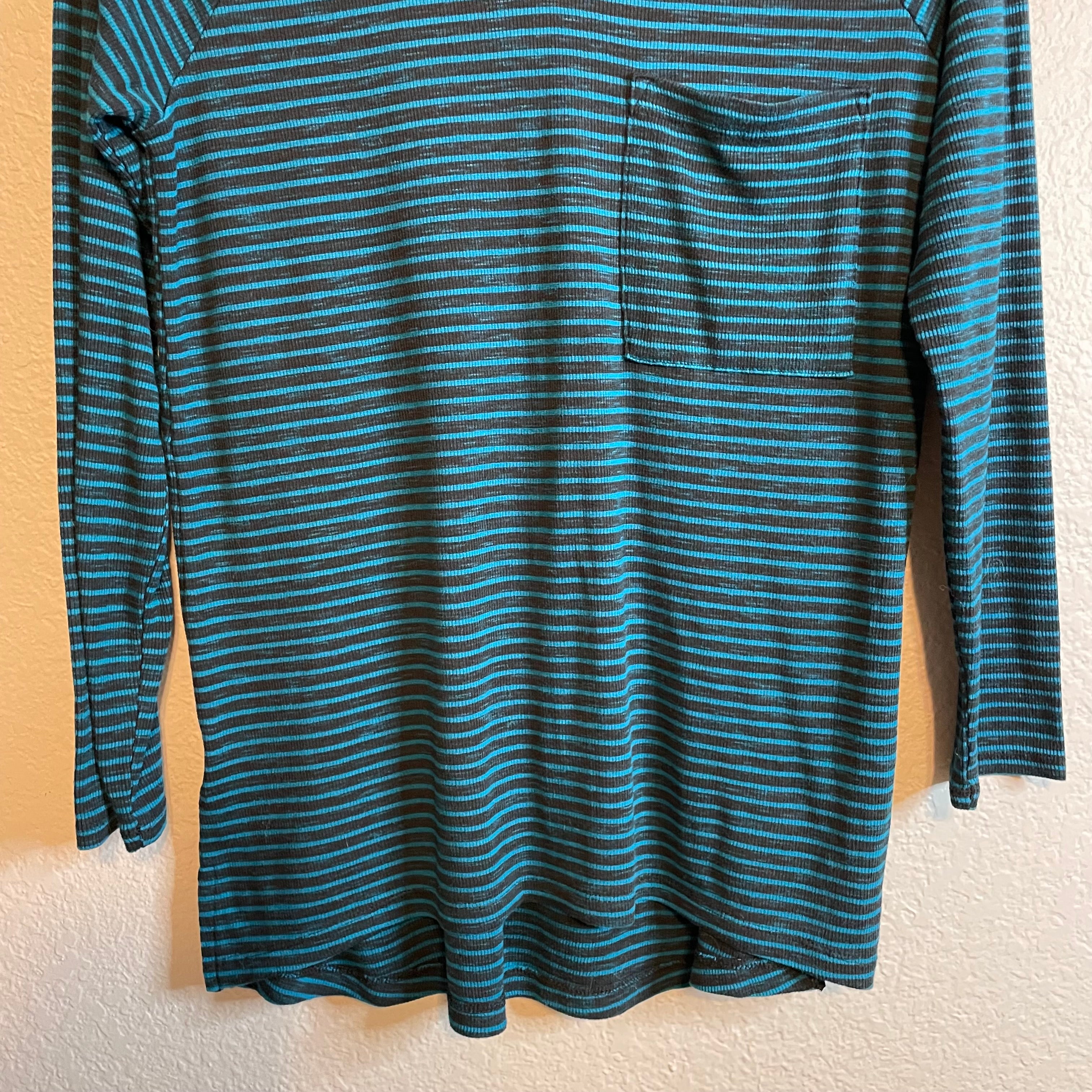 Striped Ribbed Long Sleeve Top