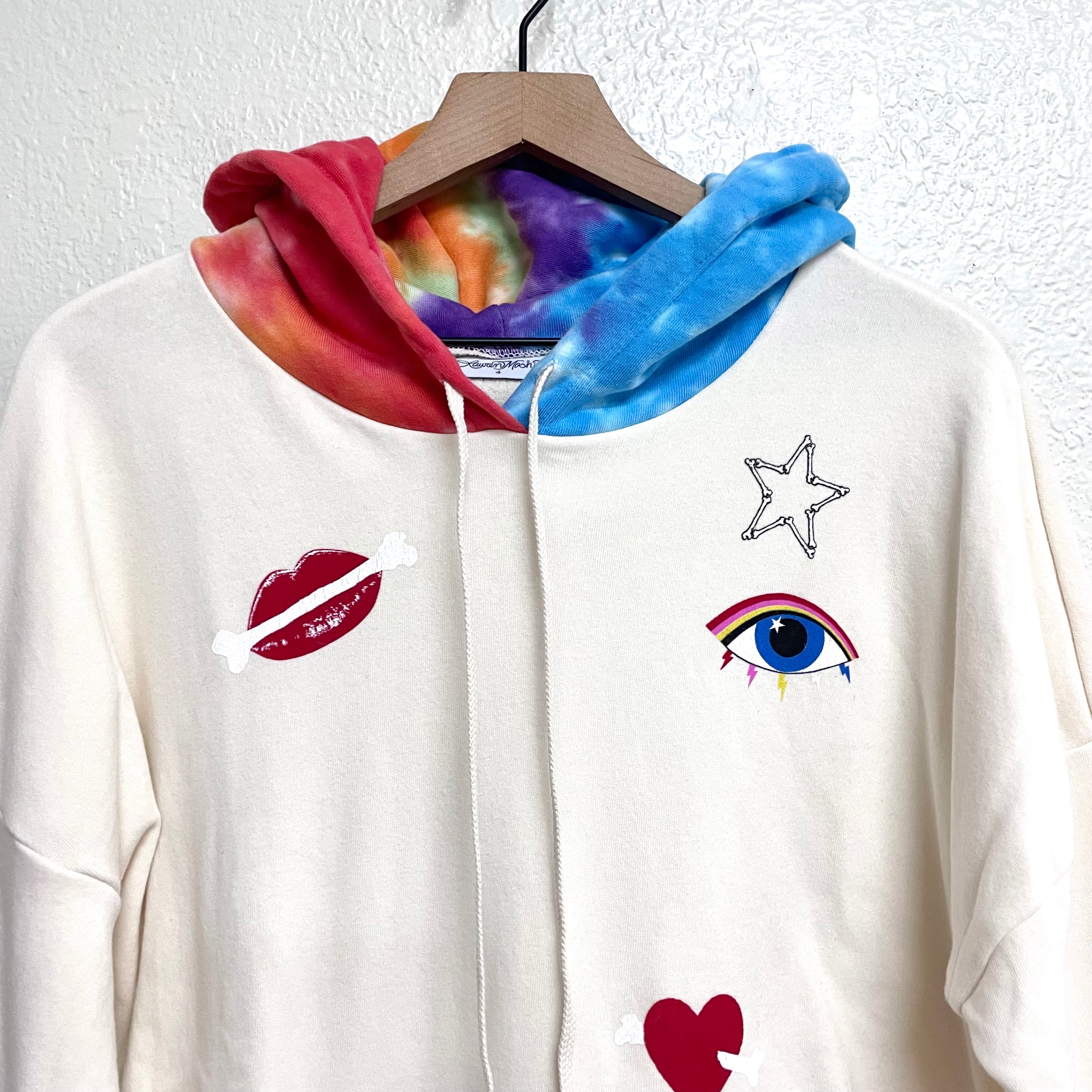 Tie Dye Peace Love Hoodie