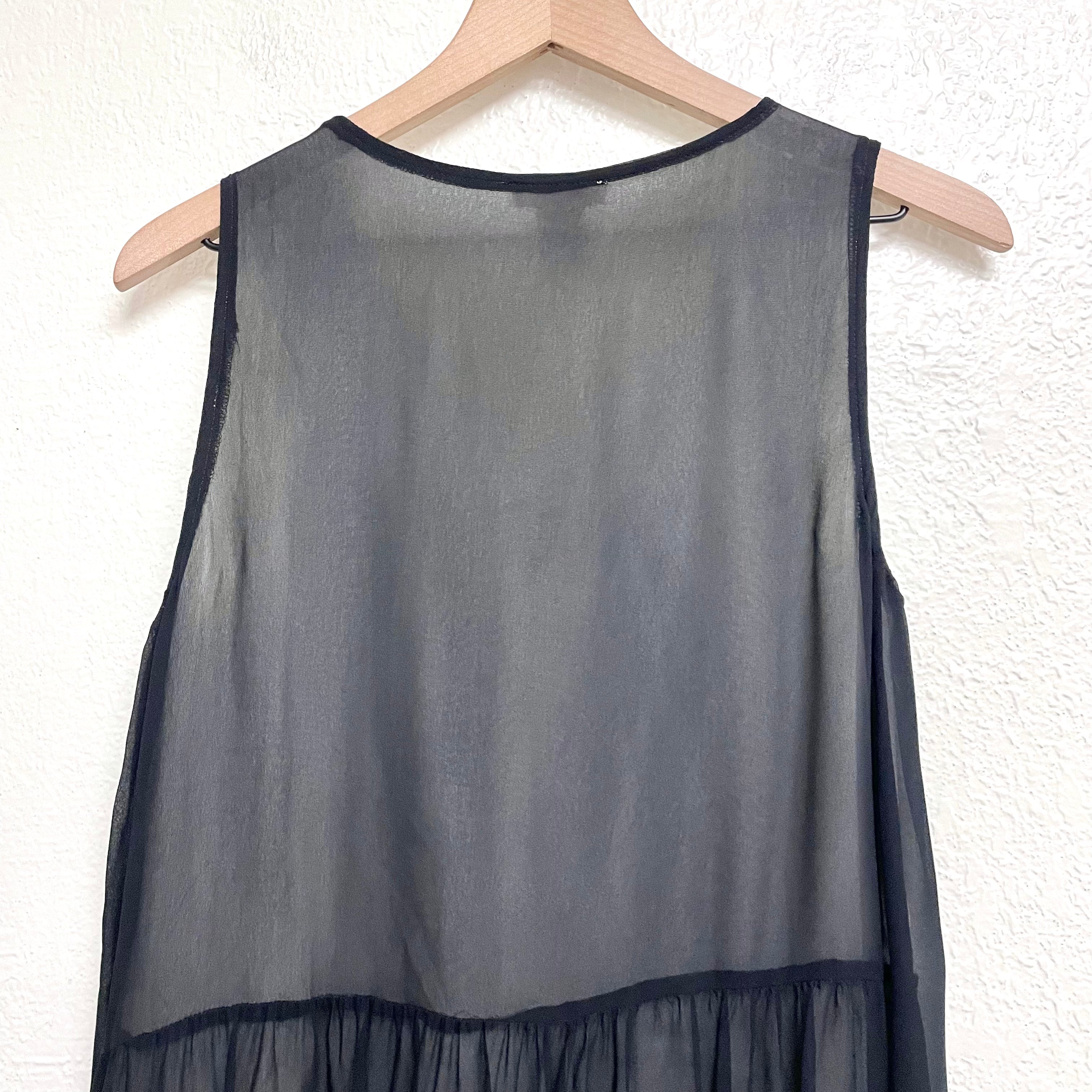 Sleeveless Overlay Tunic