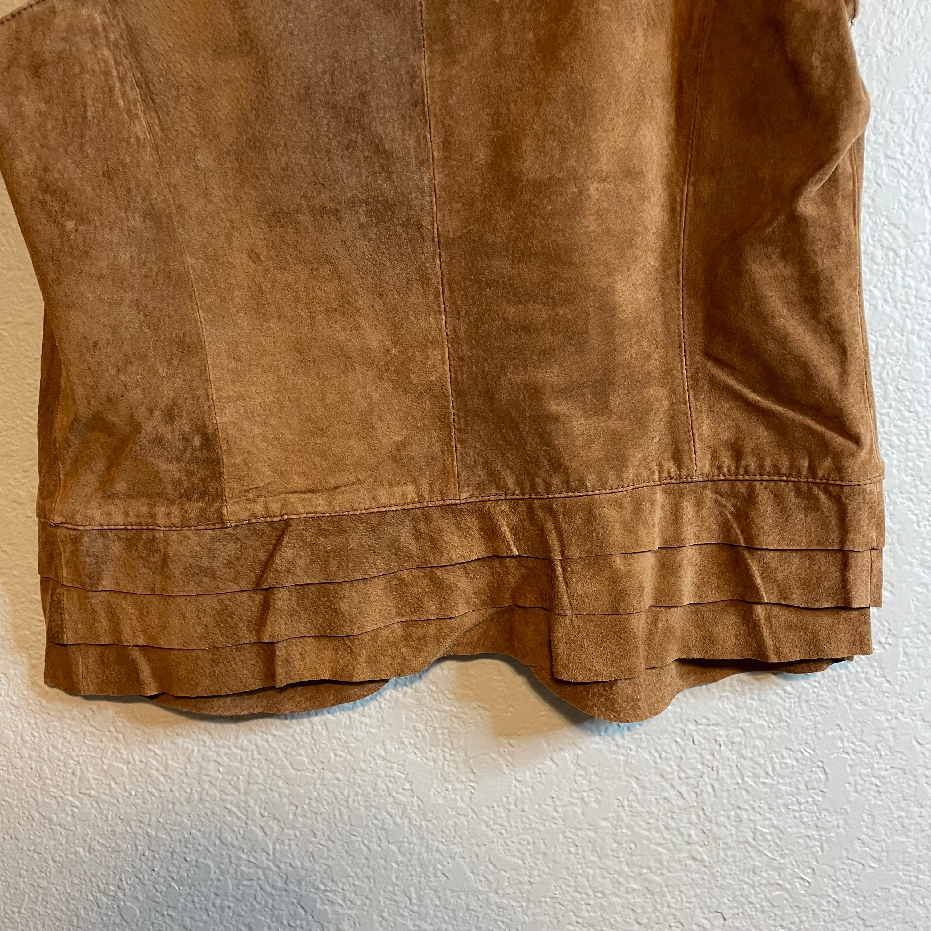 Leather Suede Vest