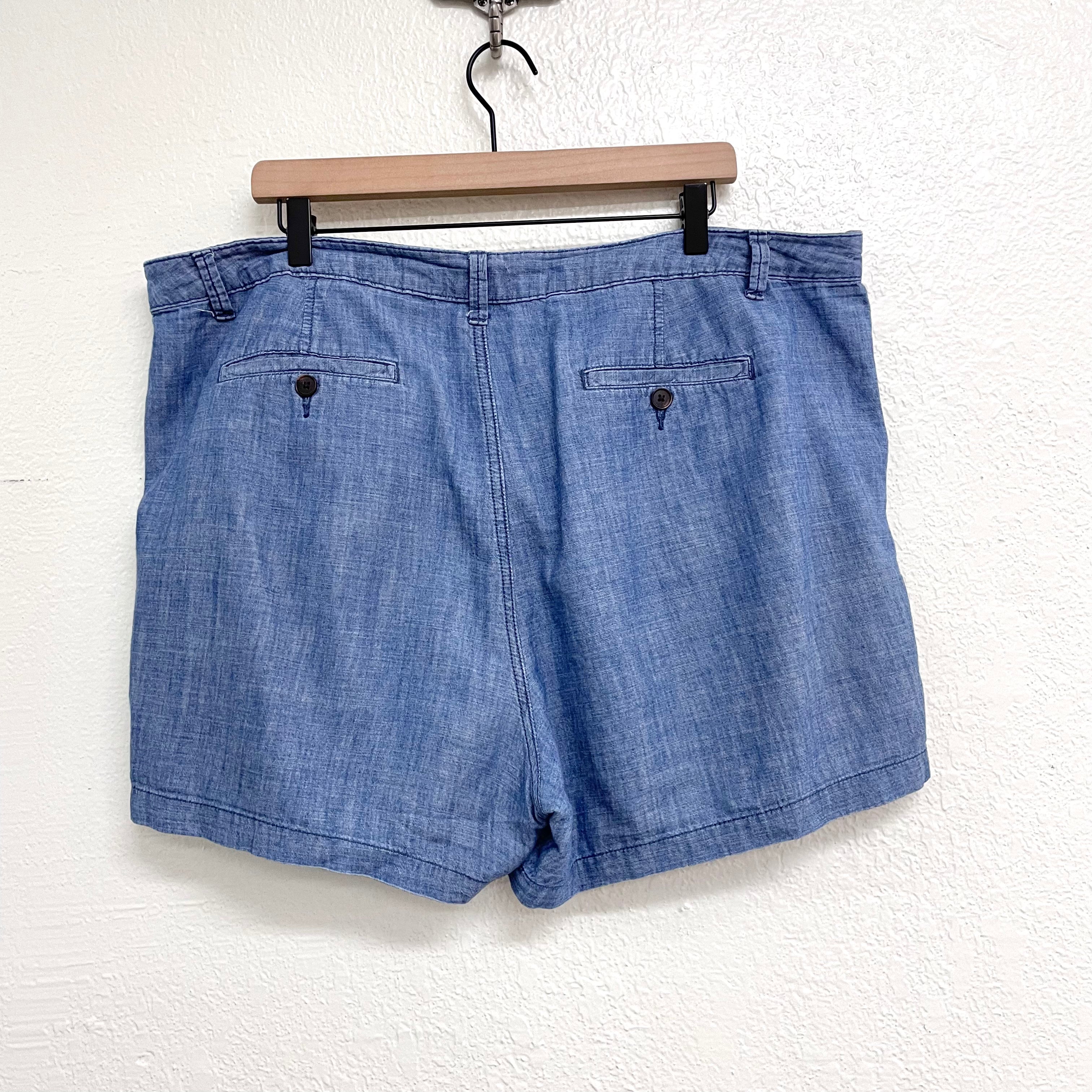 Chambray Shorts