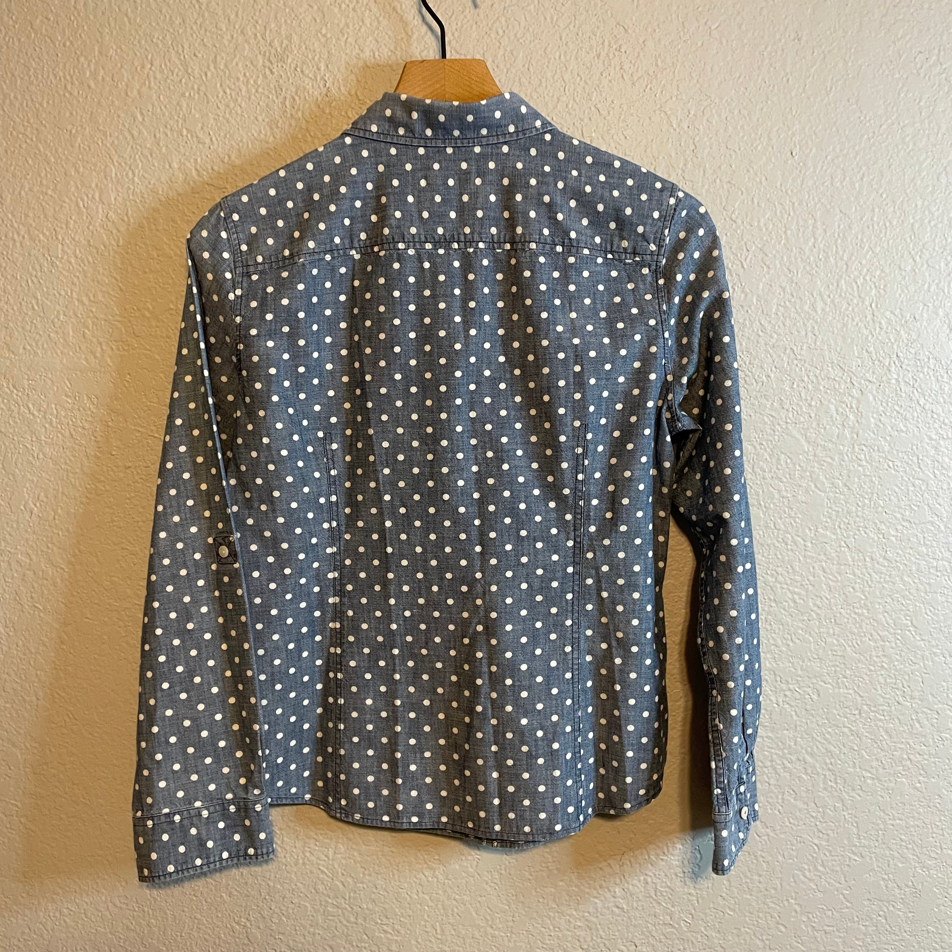 Polka Dot Button Down Top