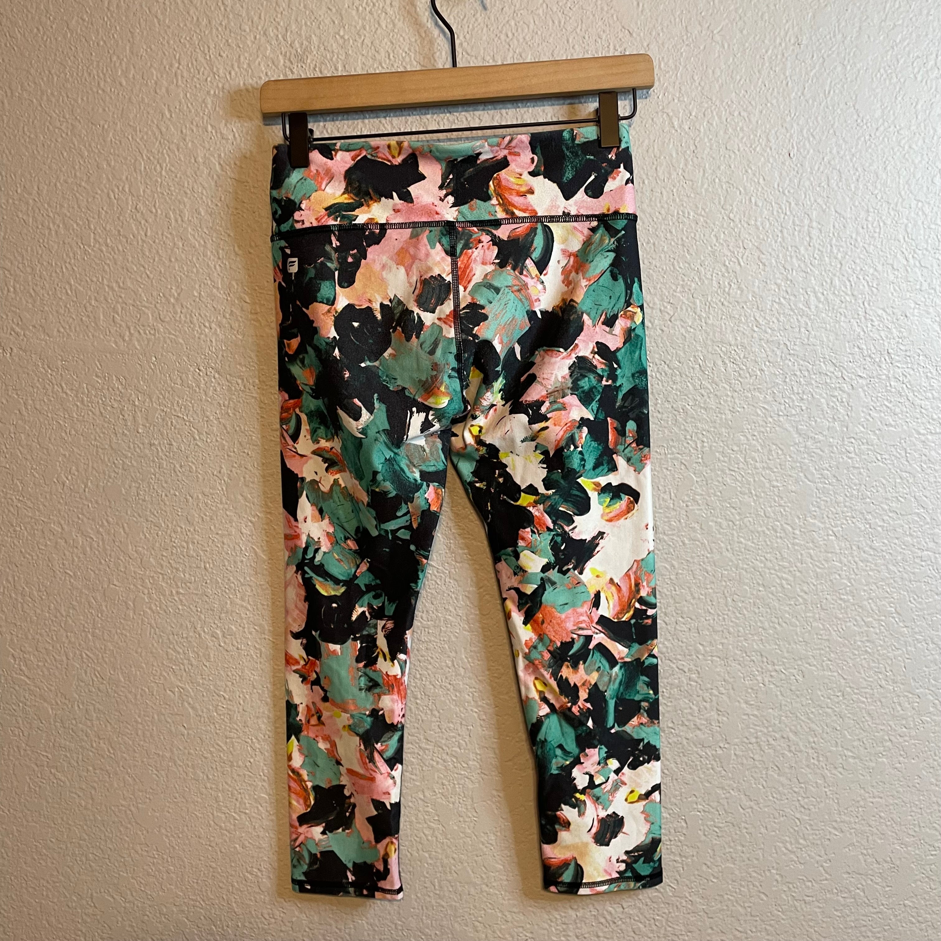 Abstract Cropped Leggings