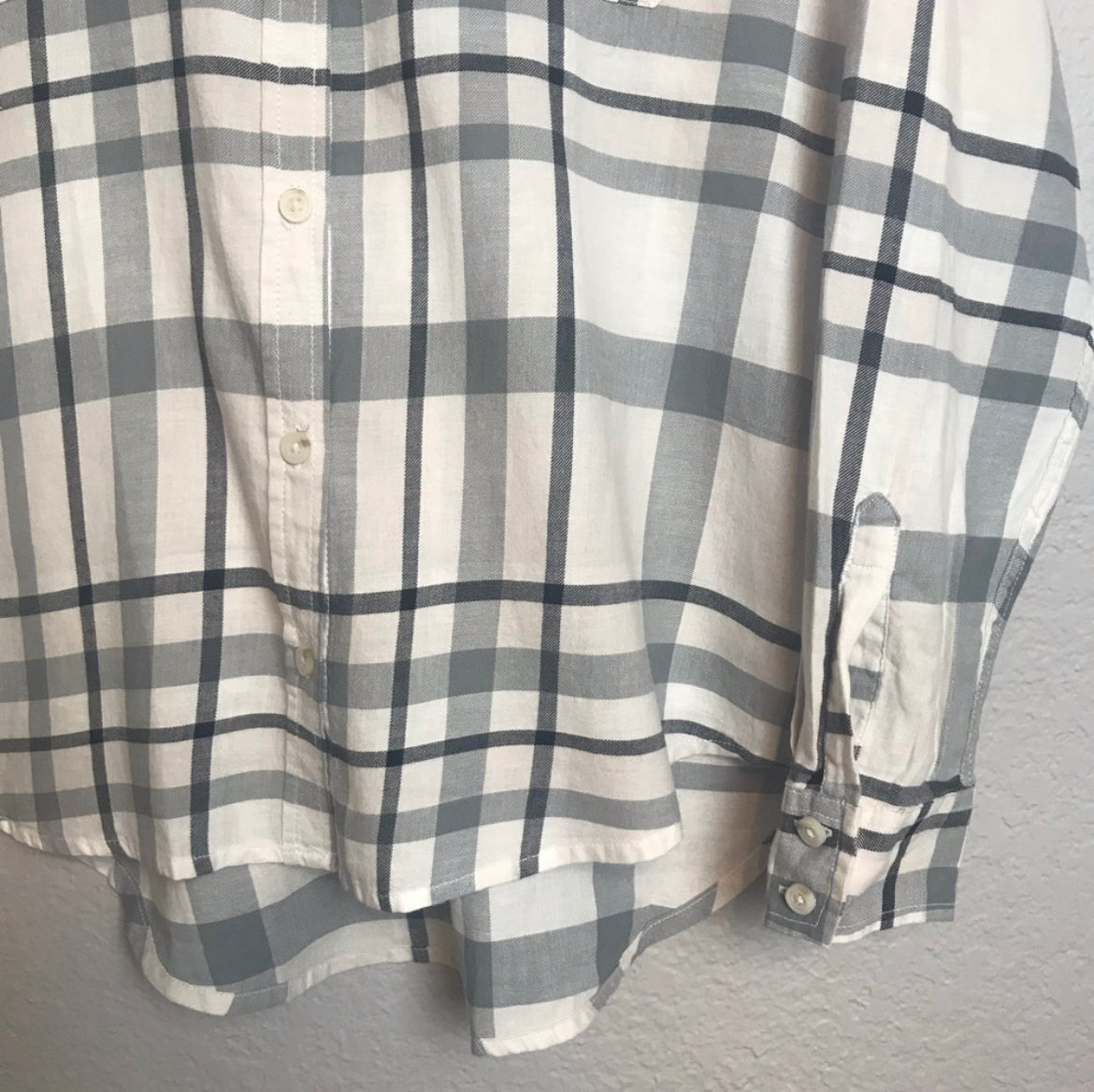 Plaid Button Up Top