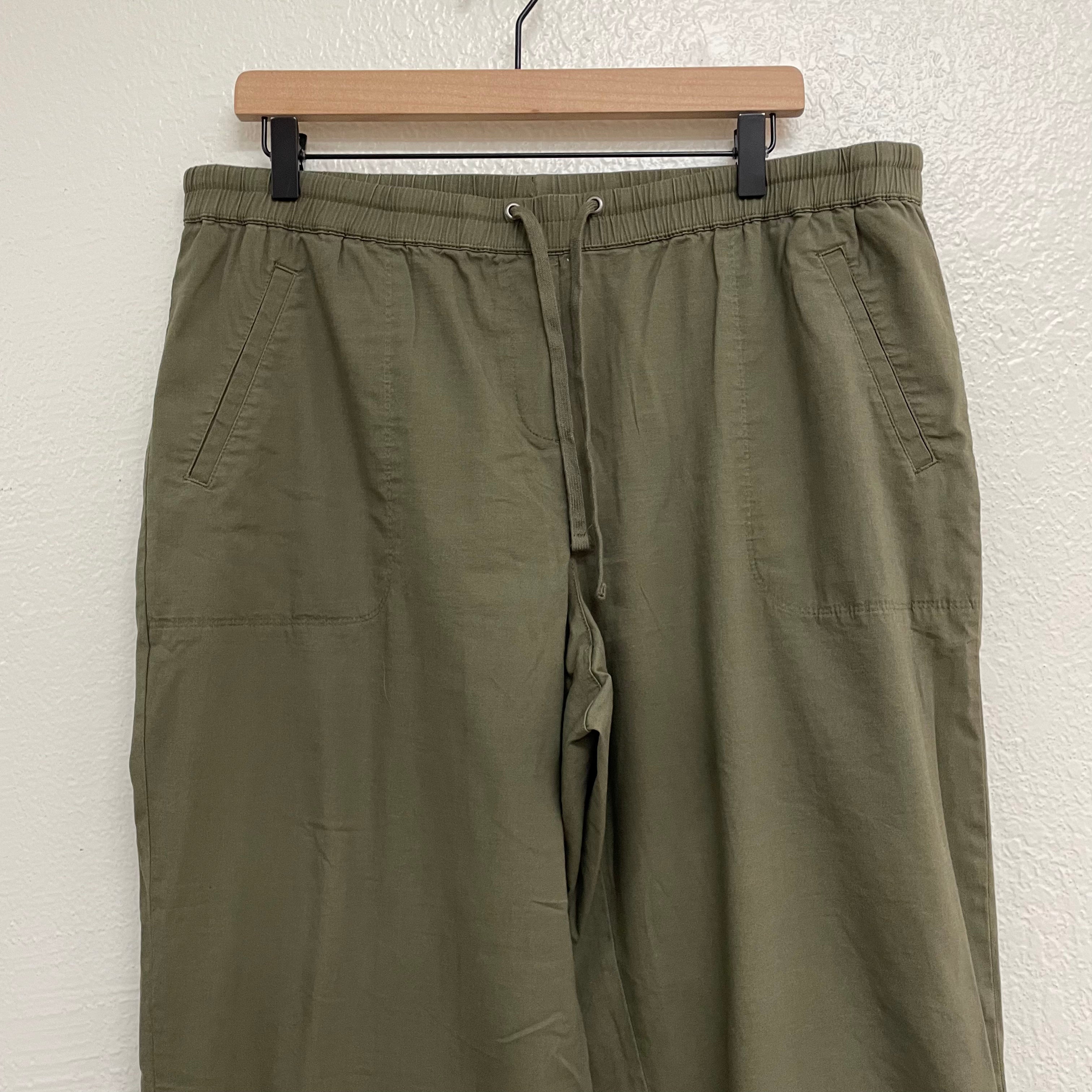 Elastic Waist Crapri Pants