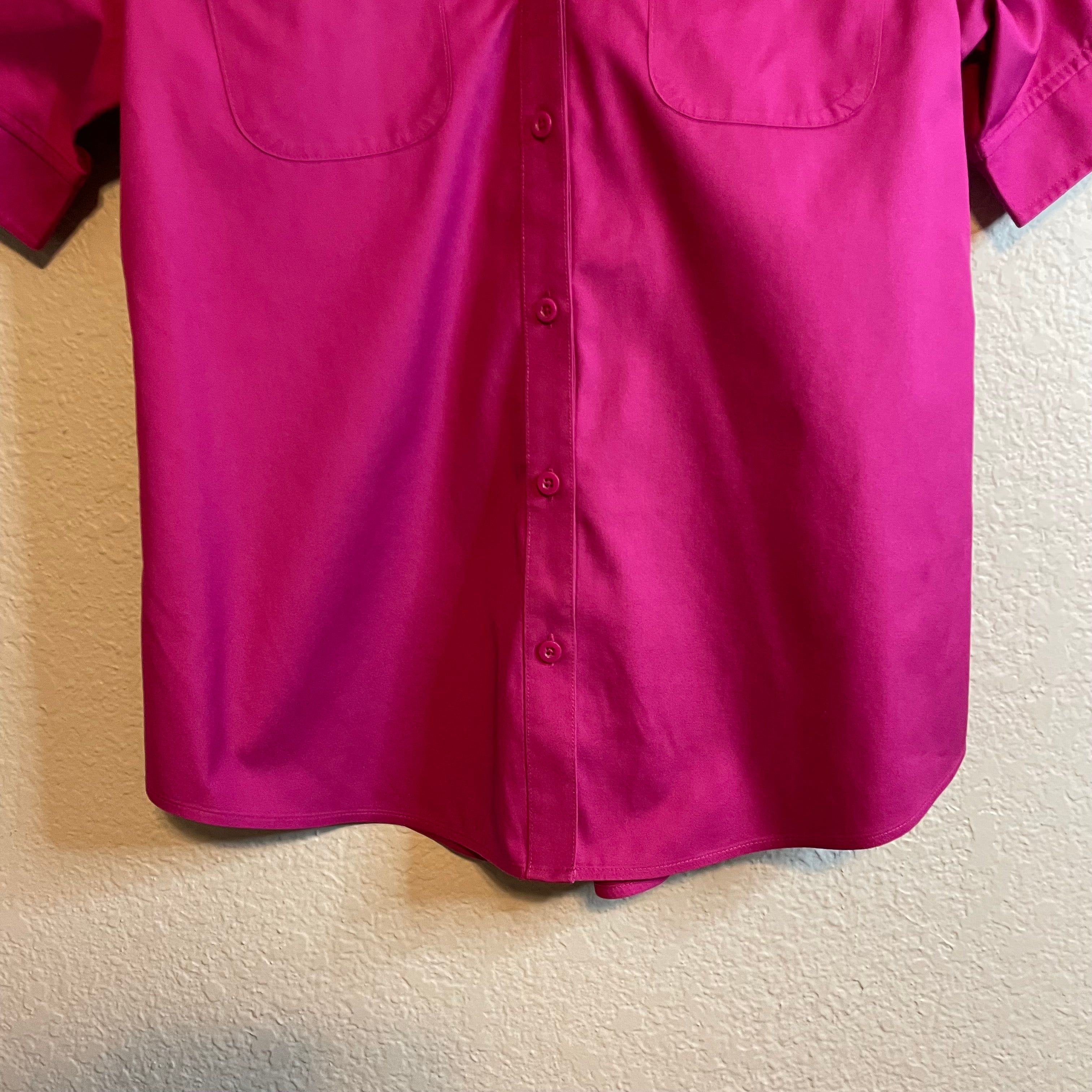 Short Sleeve Button Up Blouse