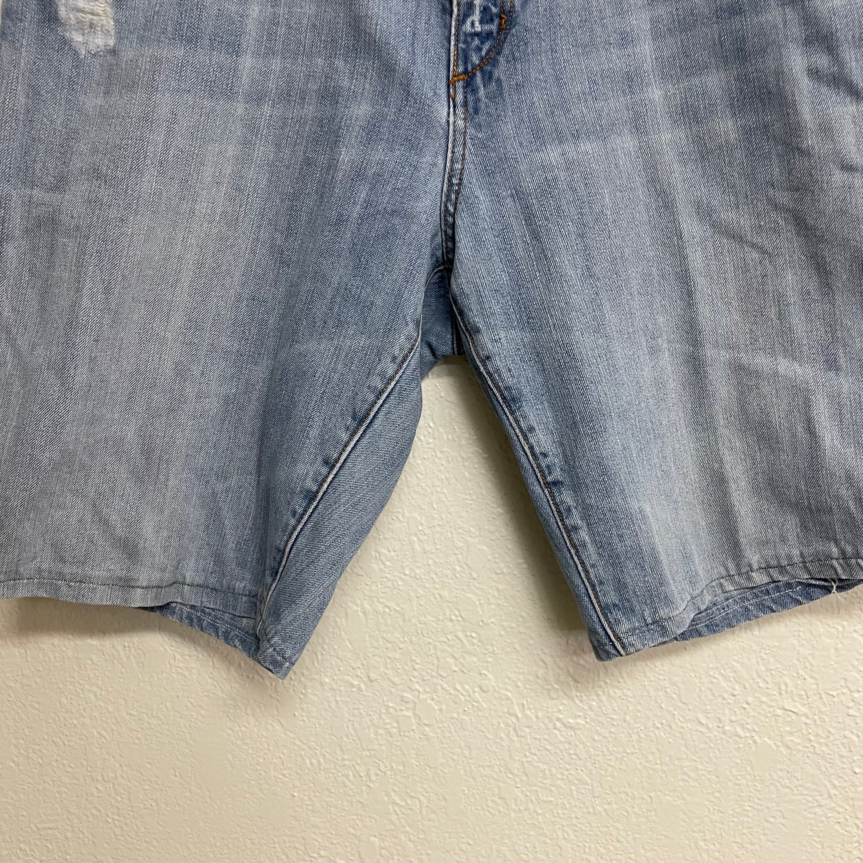 Distressed Jean Shorts