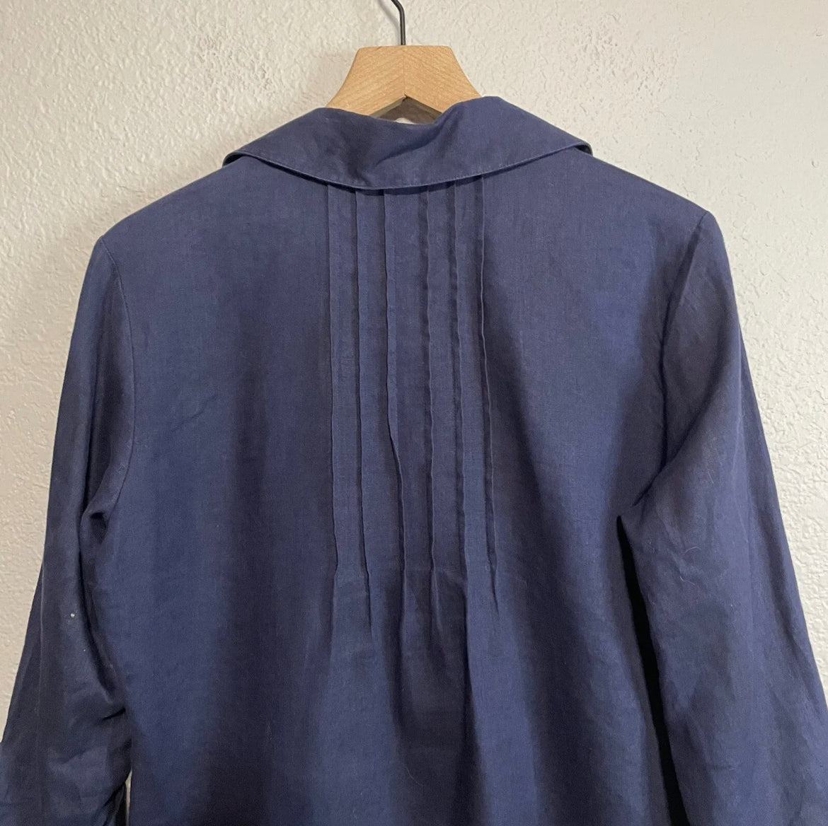 Linen 1/4 Button Top