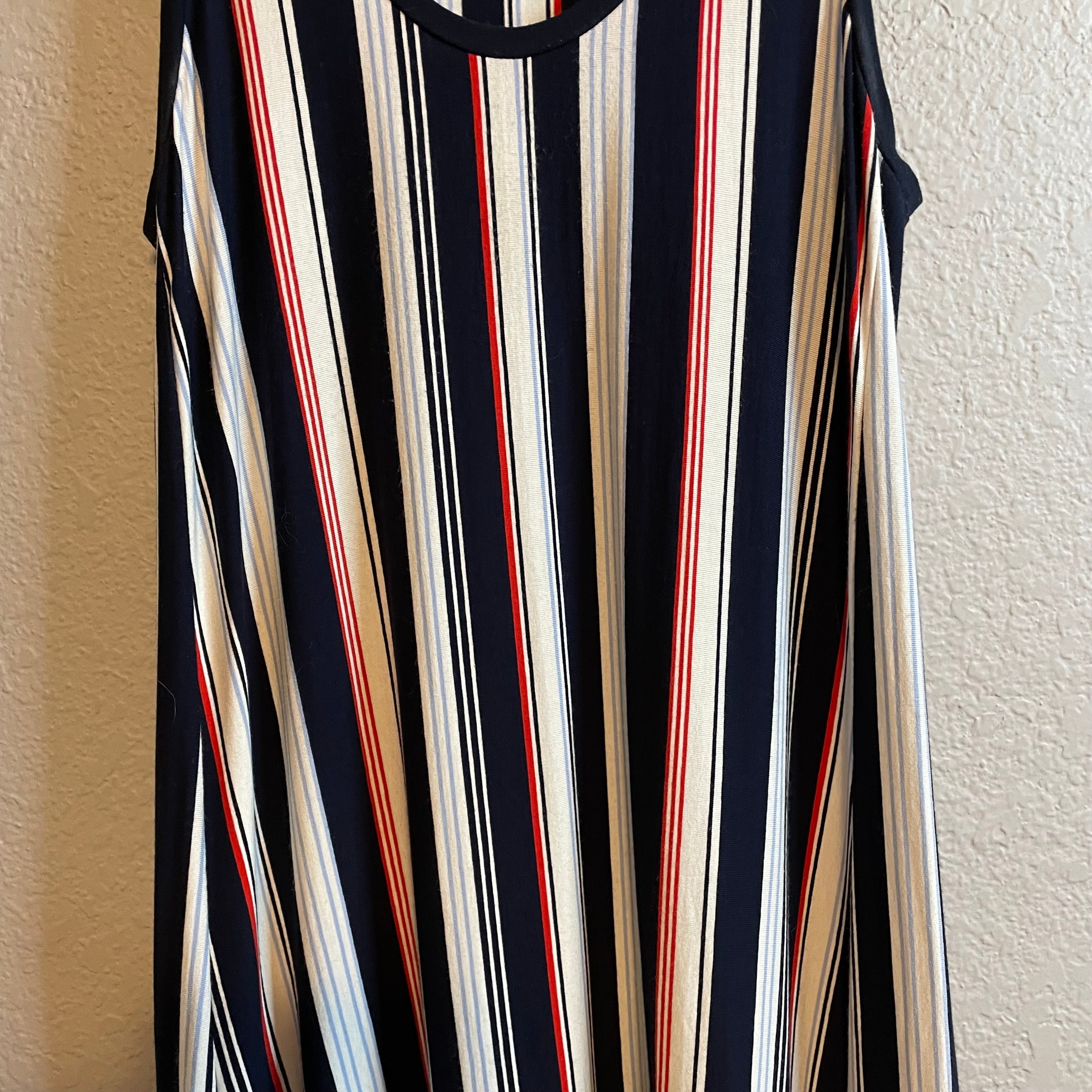 Sleeveless Striped Dress